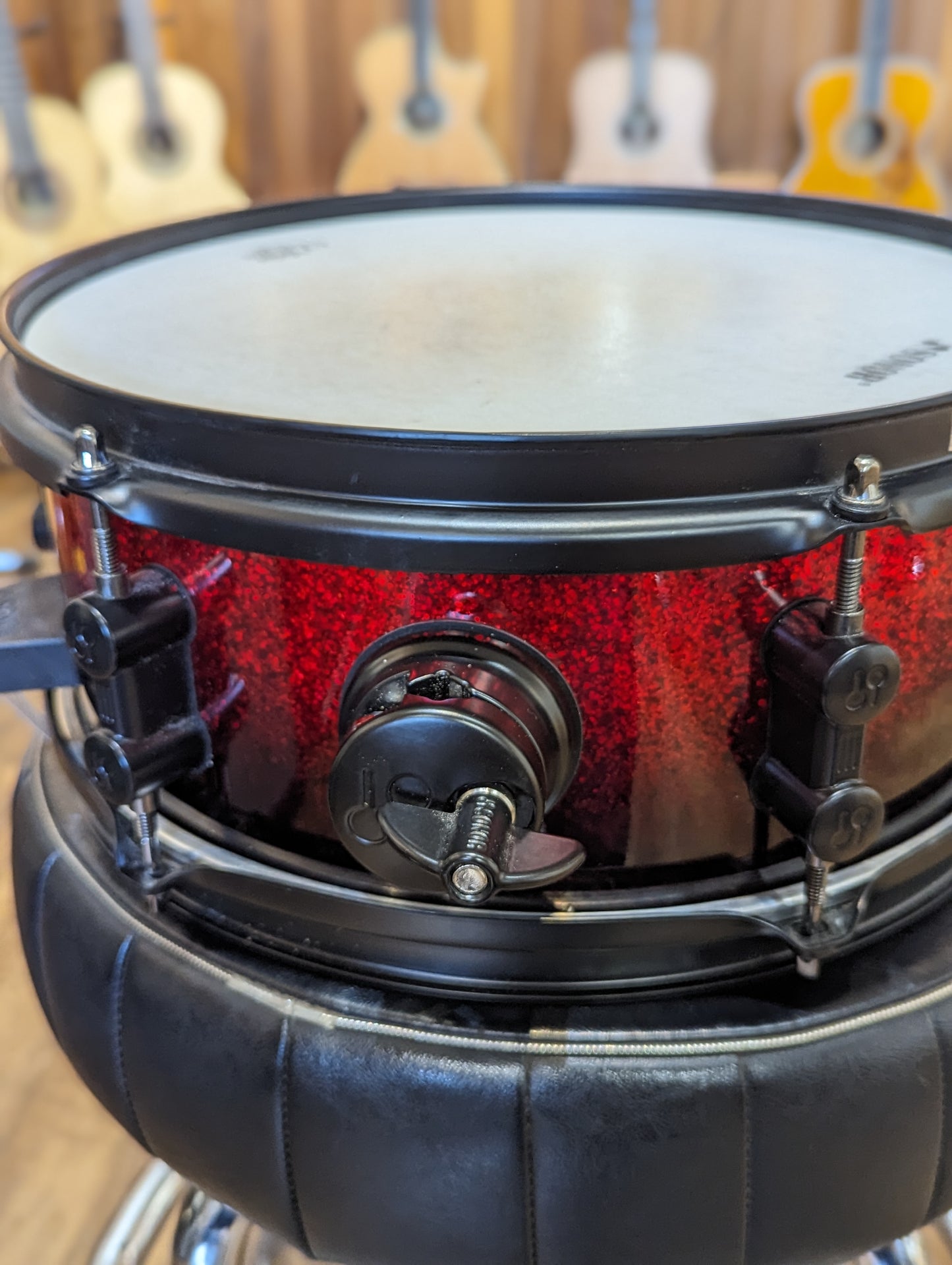 Sonor Force 3007 12"x5" Snare Drum - Red Sparkle Fade (Used)