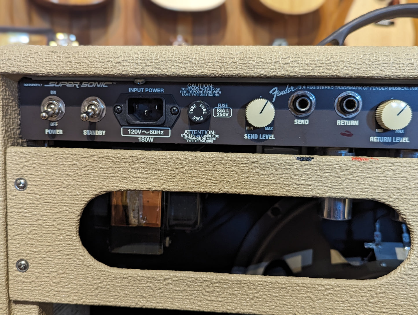 Fender Super-Sonic™ 1x12 Combo w/Amp Cover & Footswitch (2008)