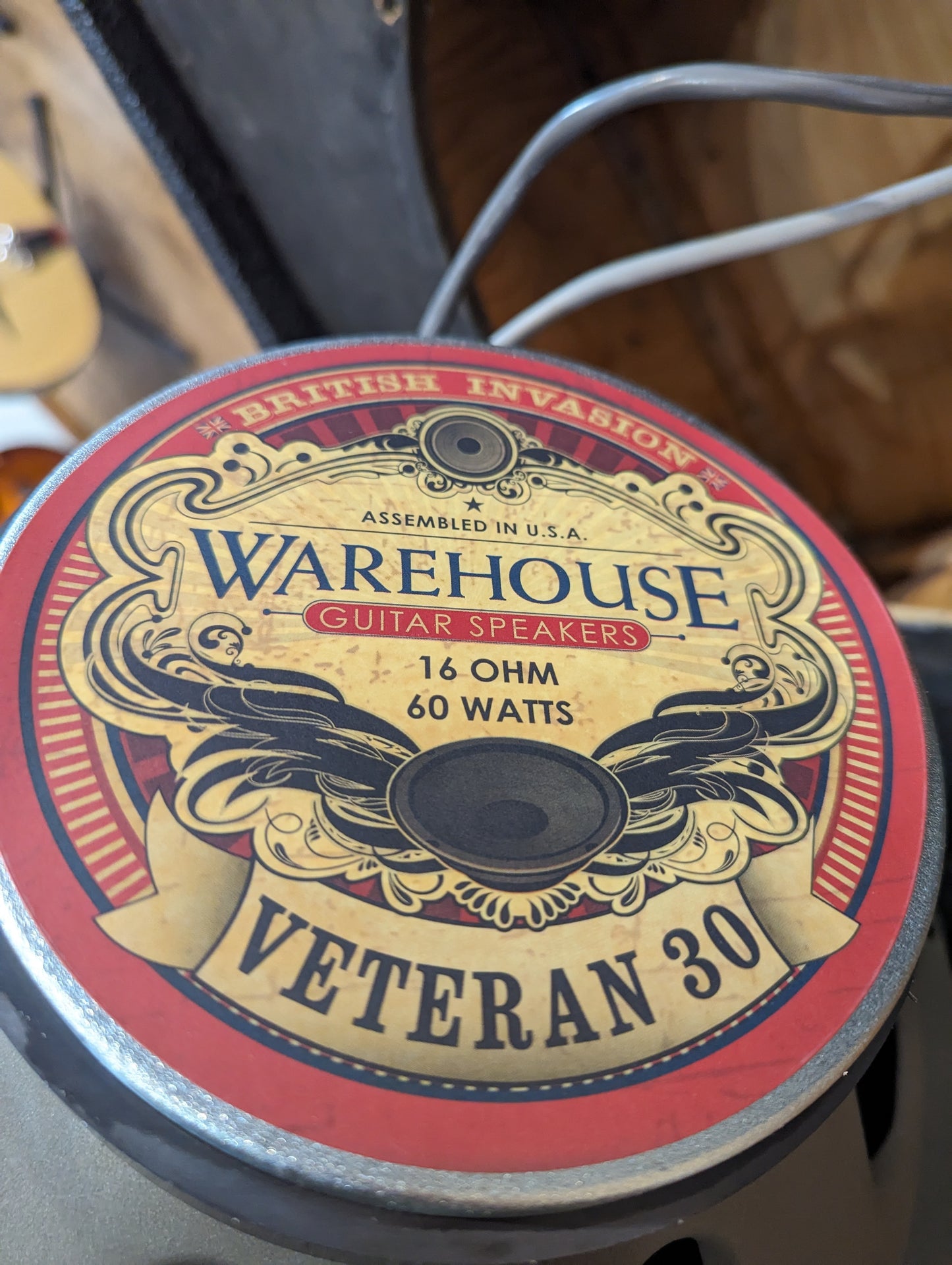 Vintage 2x12 Speaker Cabinet w/ Warehouse Guitar Speakers (Used)