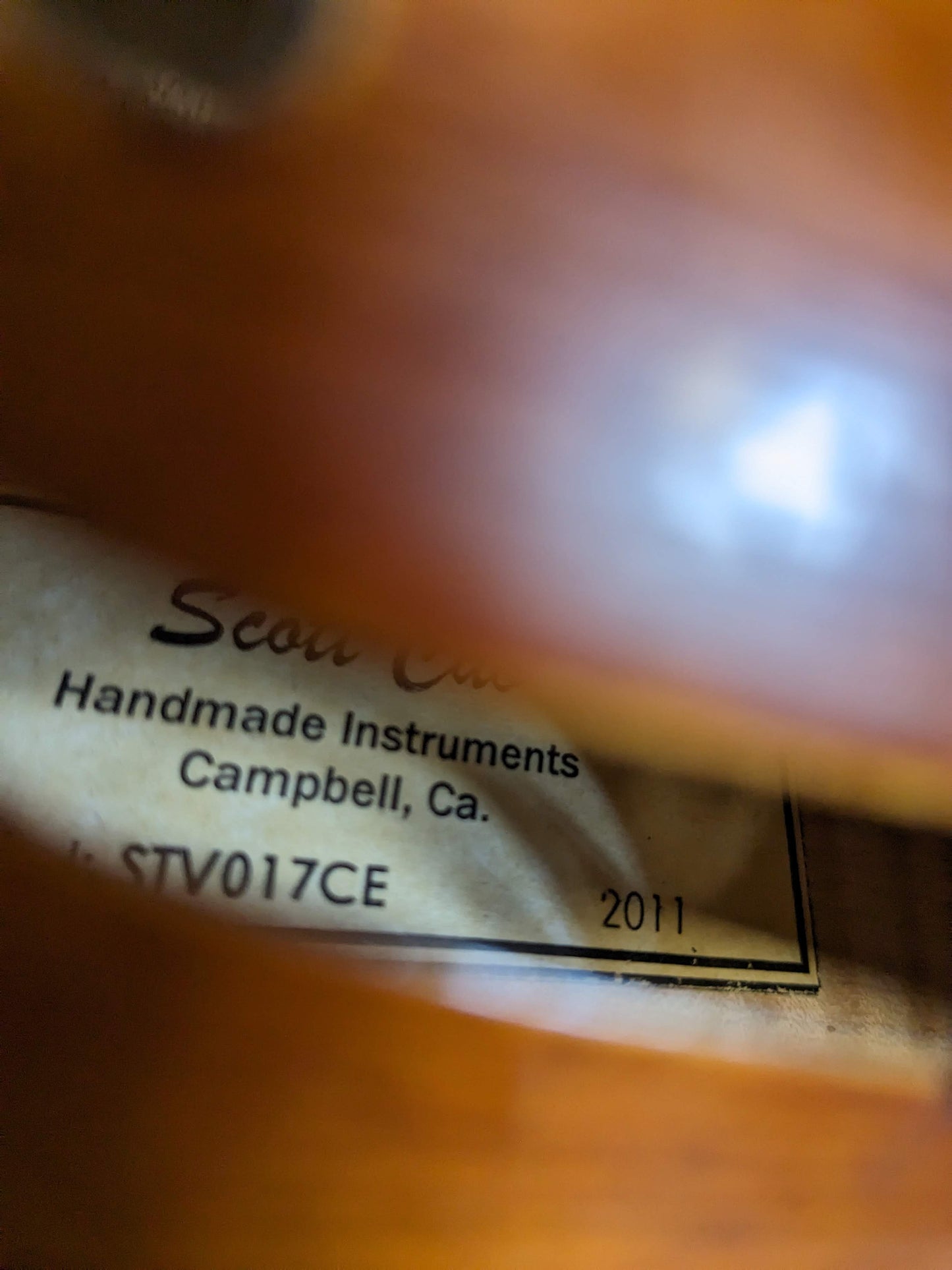 Scott Cao STV-017CE 4/4 Violin w/Case & Bow (2011)