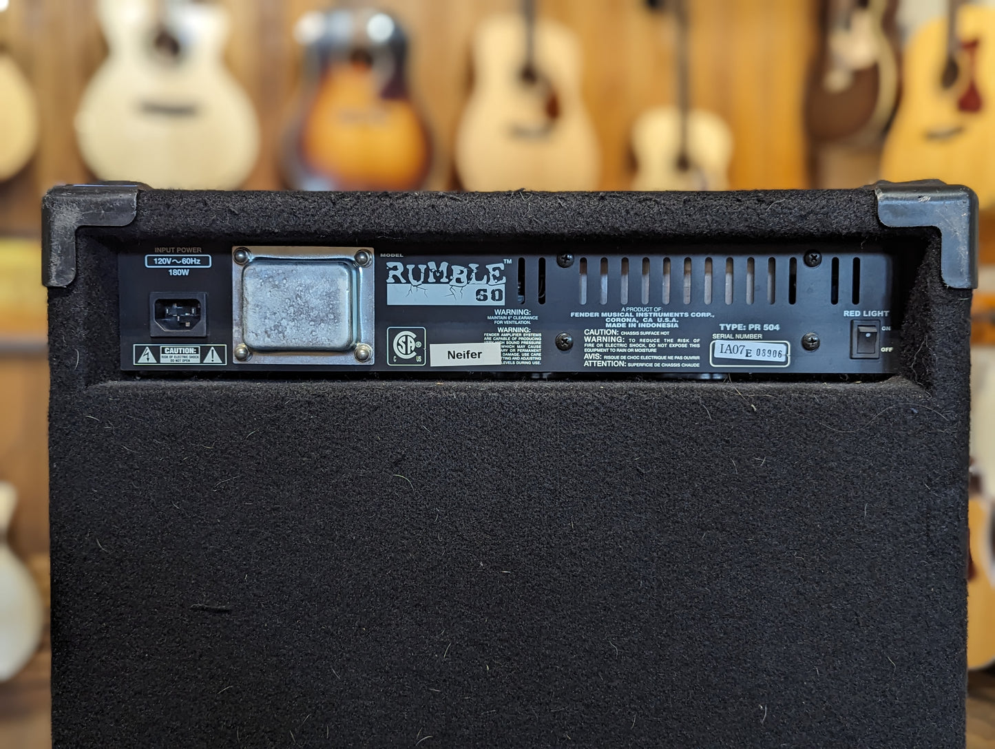 Fender Rumble 60 1x12" 60W Bass Combo Amp (Used)