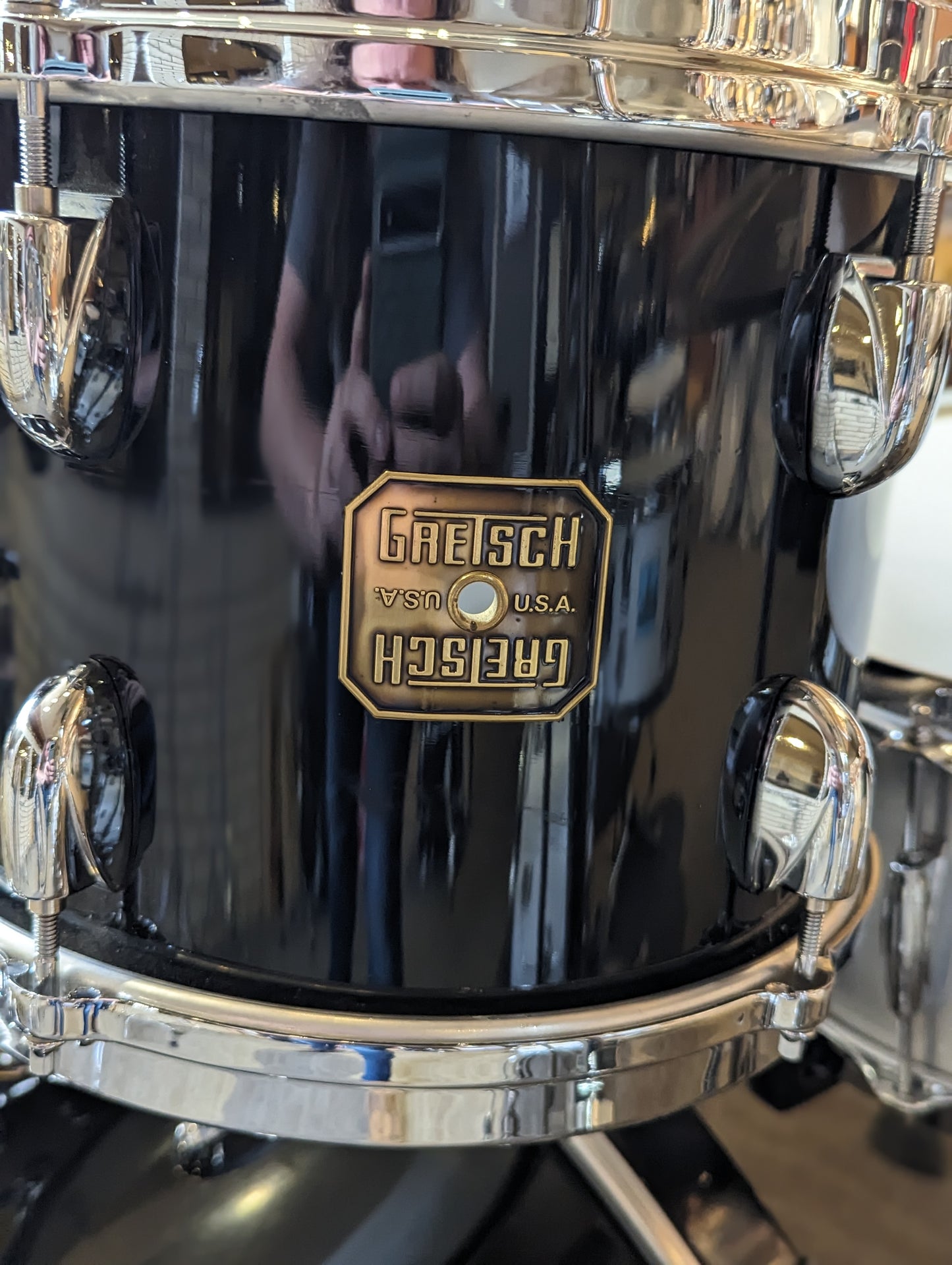 Gretsch USA Jasper Shell 5 Piece Drum Set - Piano Black (1990's)