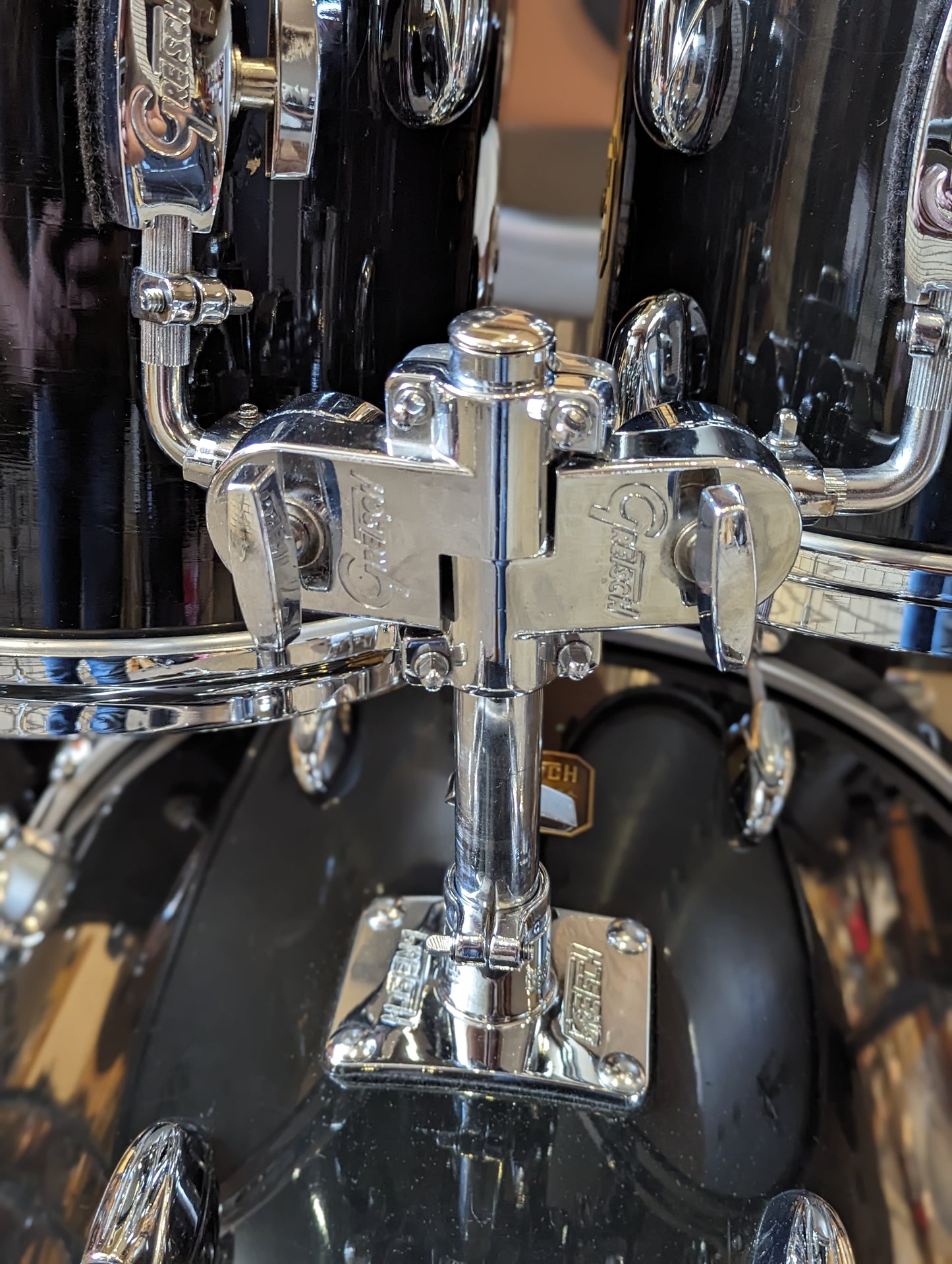 Gretsch USA Jasper Shell 5 Piece Drum Set - Piano Black (1990's)