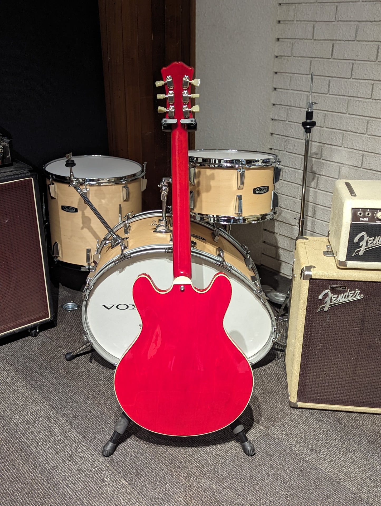 Eastman T386 Thinline Electric Guitar w/Case - Red (2023)