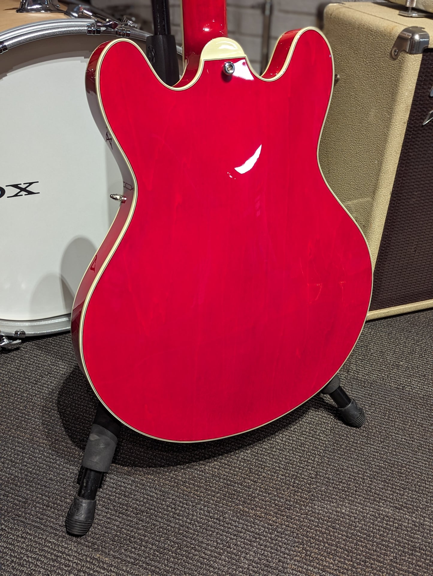 Eastman T386 Thinline Electric Guitar w/Case - Red (2023)