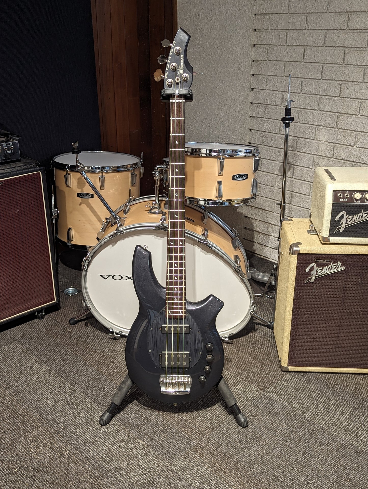 Ernie Ball Music Man Bongo 4 - Sapphire Black (2004)