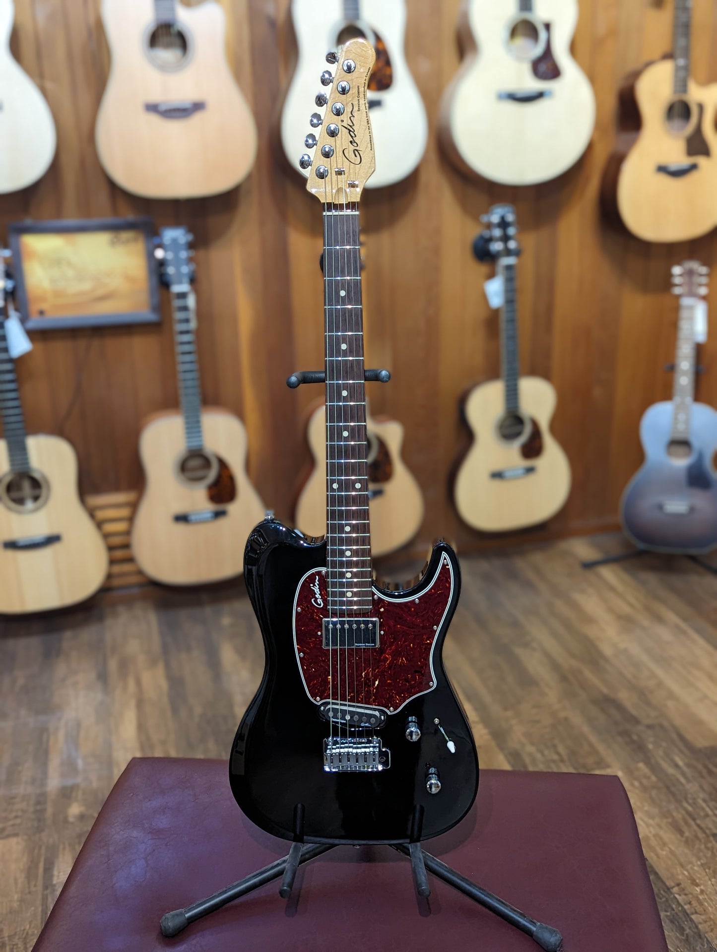 Godin Session Custom 59 w/Gigbag - Black (Used)