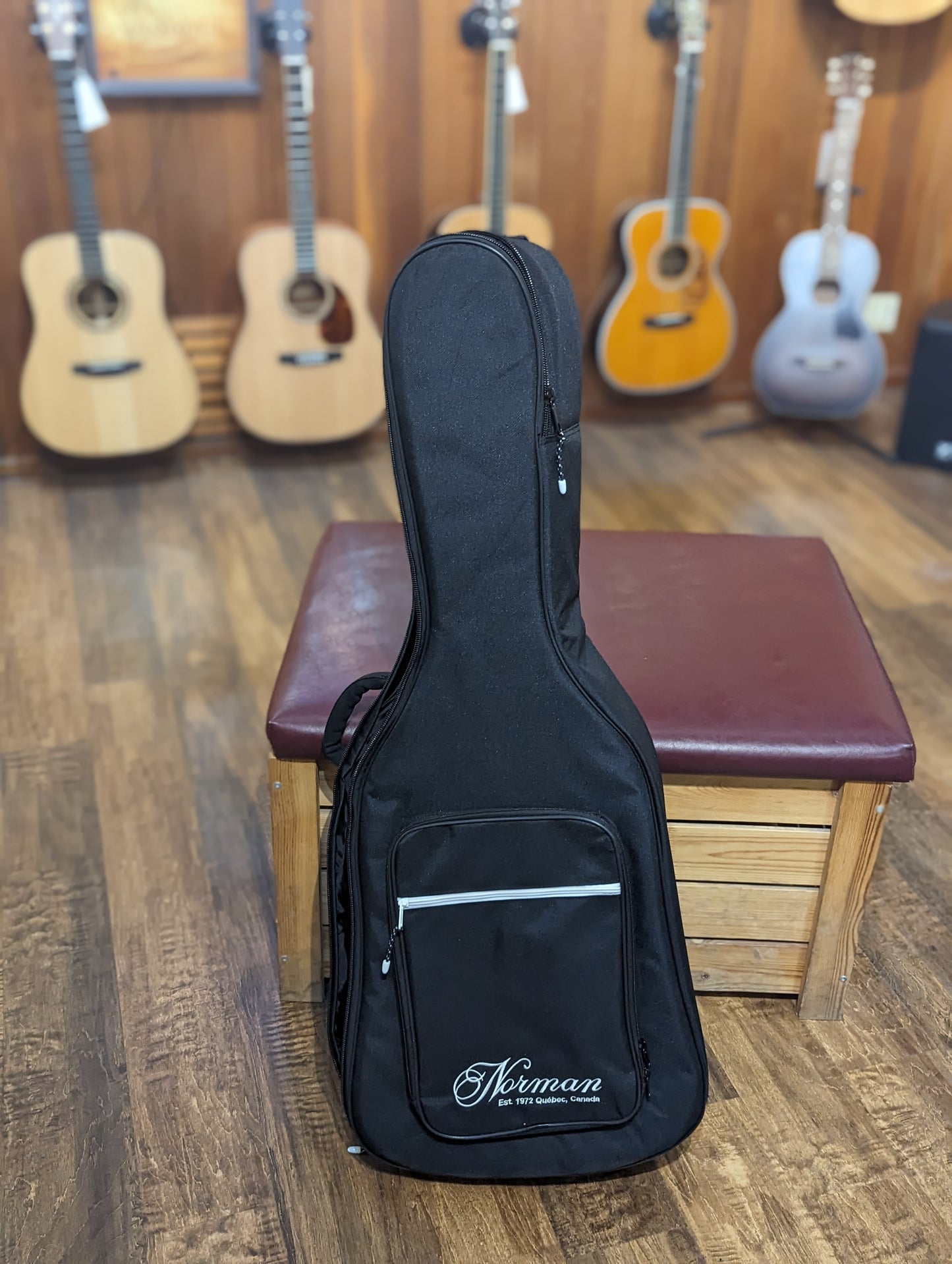 Norman ST50 Cherry Burst HG Anthem Acoustic/Electric Guitar w/Gig Bag (Used)