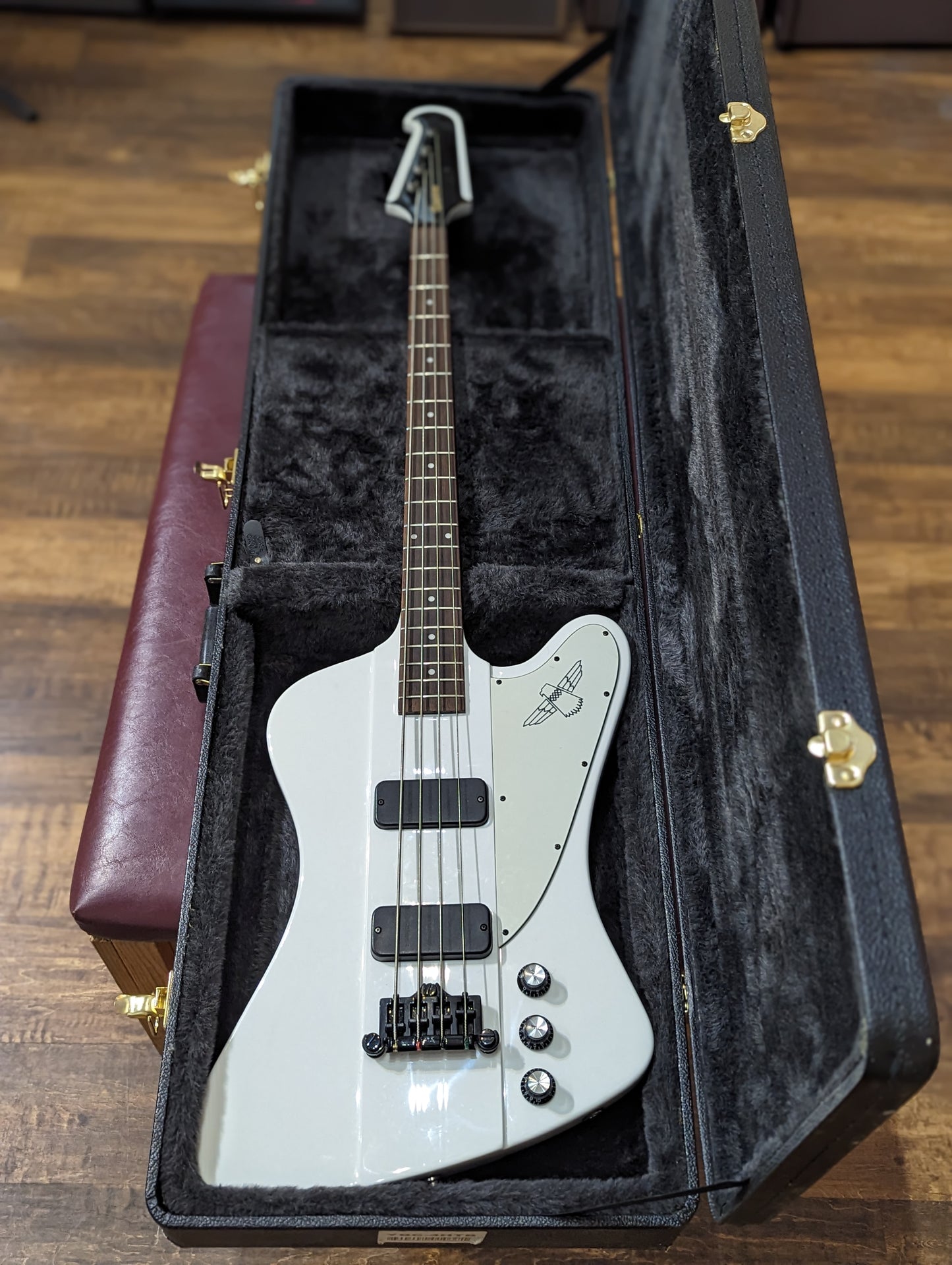 Epiphone Thunderbird Classic IV Pro Bass Guitar w/Case - Alpine White (2015)