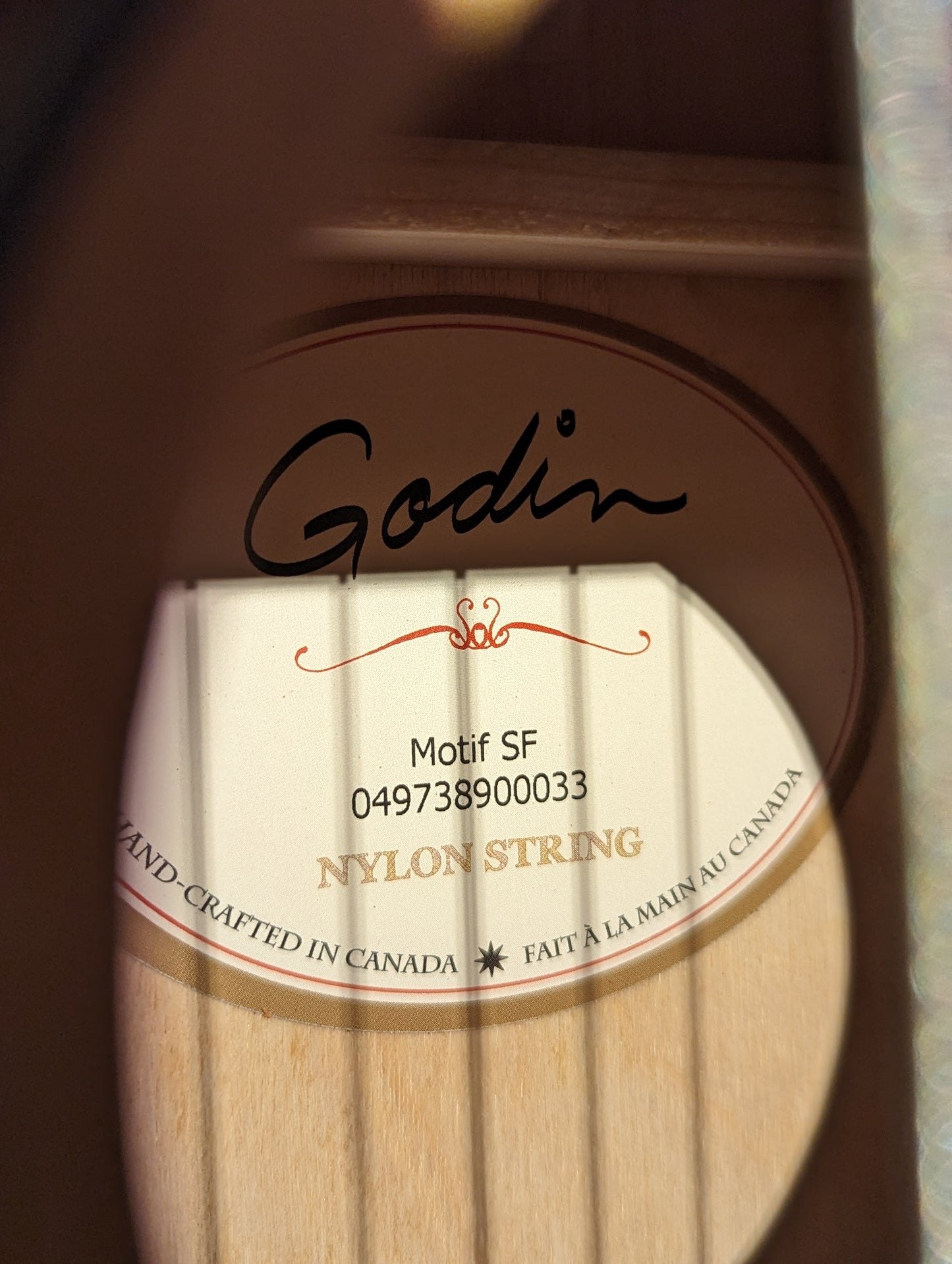 Godin Guitars Motif Compact Nylon Acoustic Guitar SF