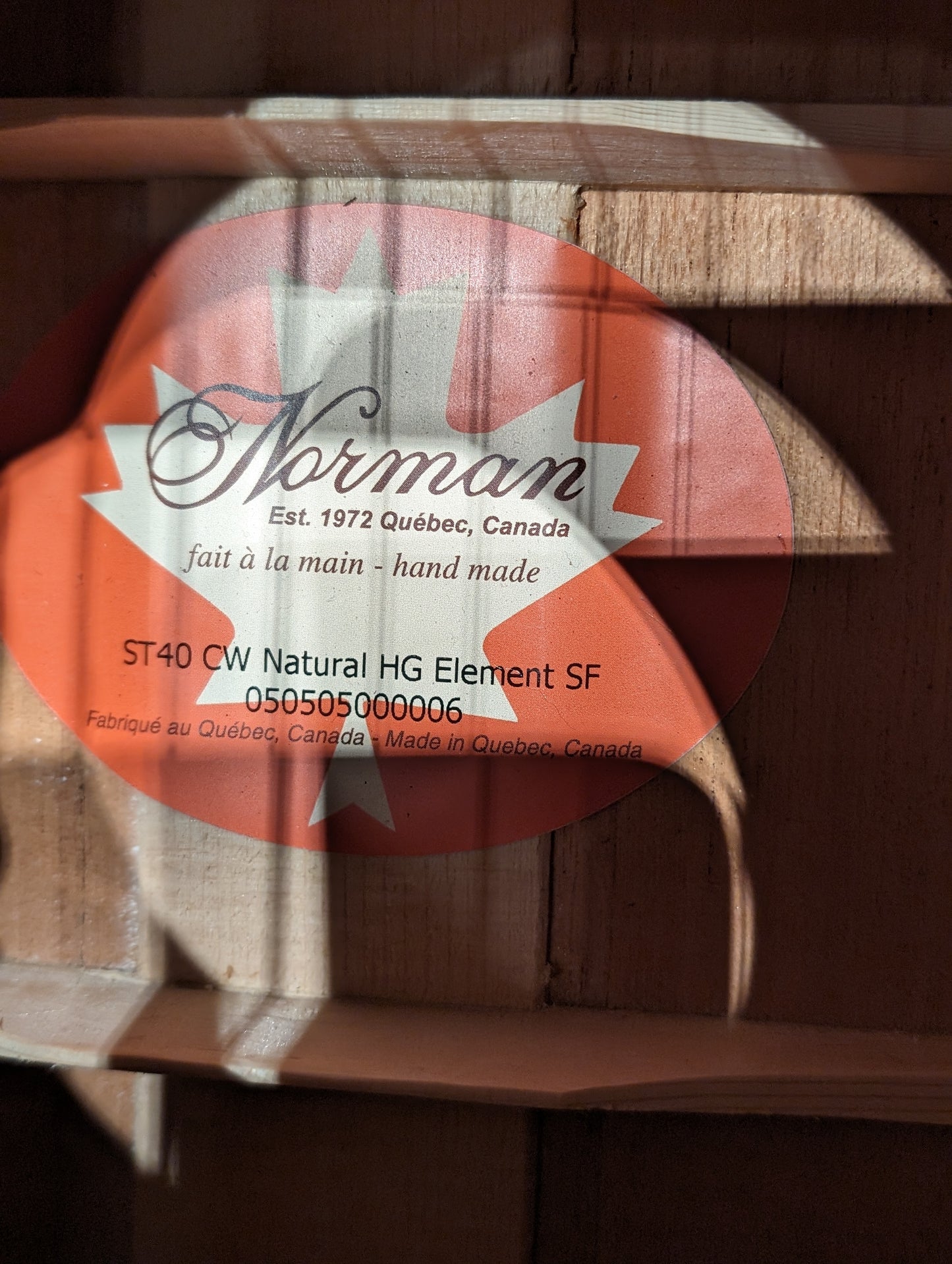 Norman ST40 CW Natural HG Element SF w/ Gigbag (Used)