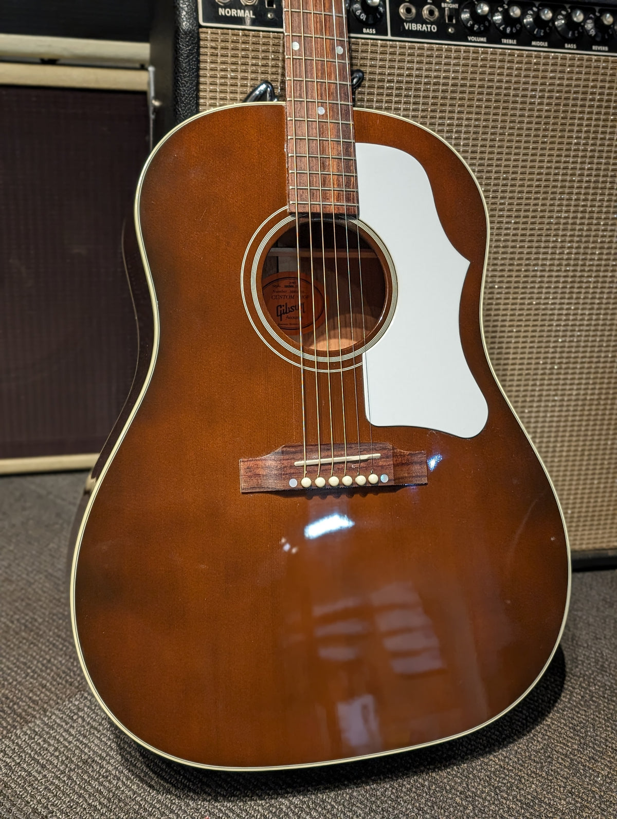 Gibson Custom Shop Limited Edition J-45 Brown Top Acoustic/Electric Guitar w/Case (2014)