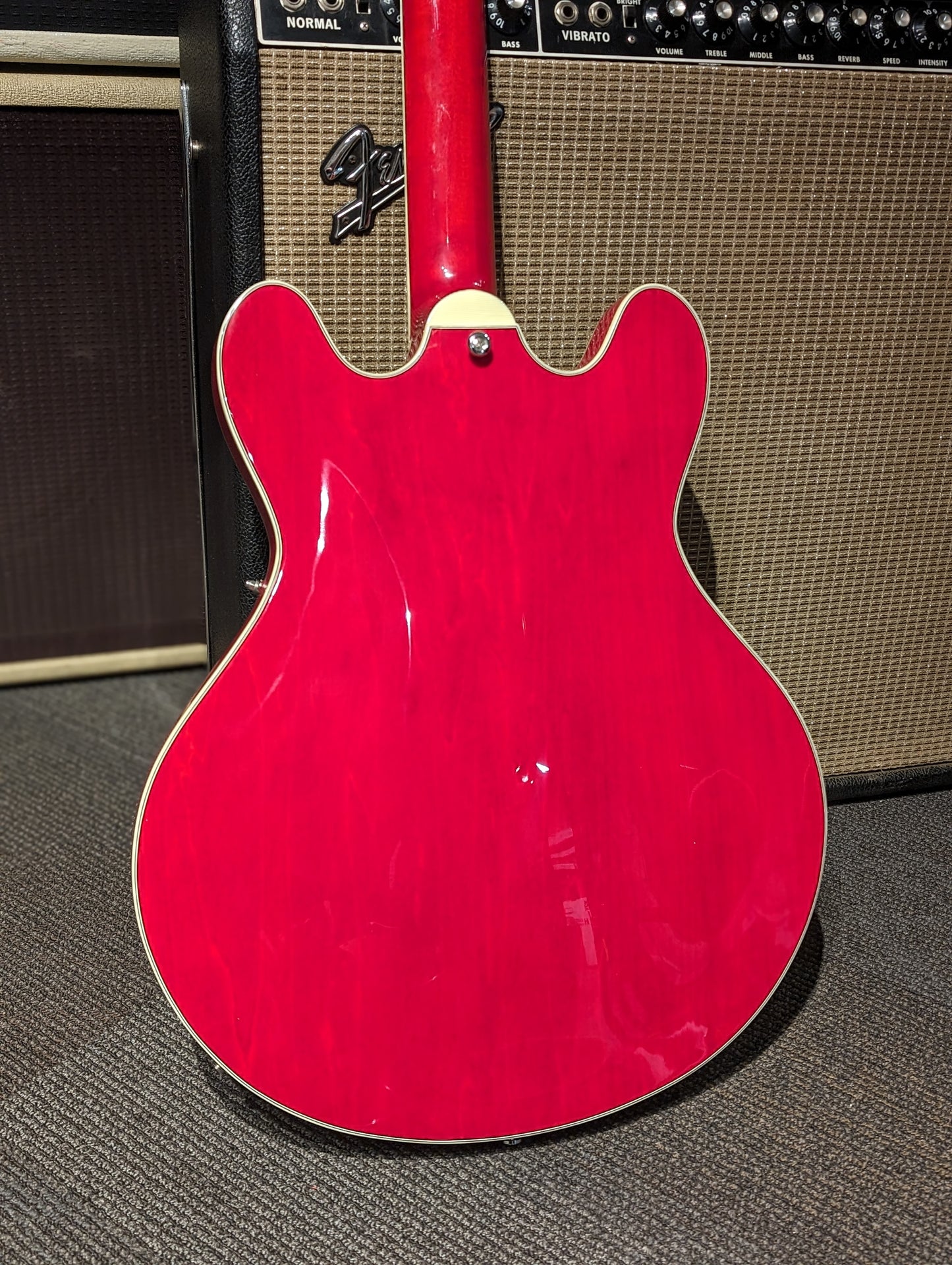 Eastman T386 Thinline Electric Guitar w/Case - Red (Serial# P2301833)