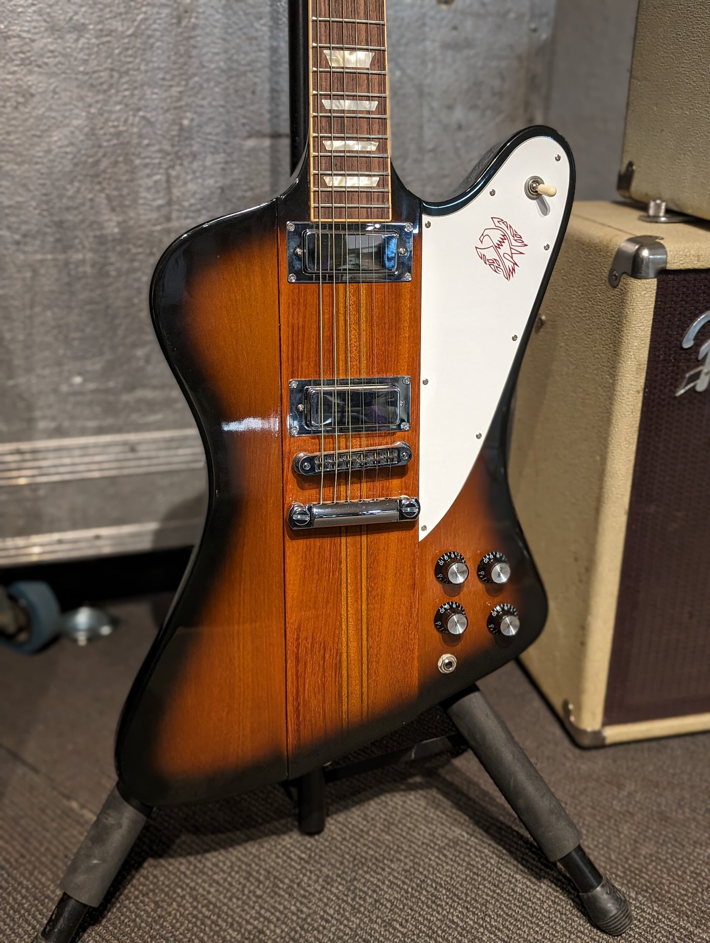 Gibson Firebird V Electric Guitar w/Case - Vintage Sunburst (2008)