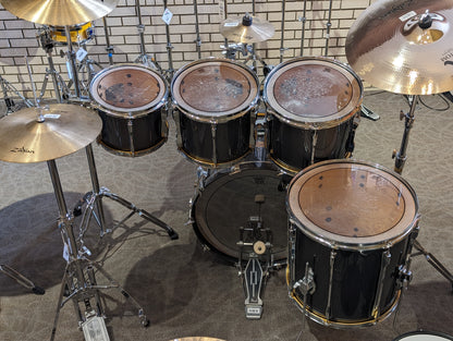Pearl MLX Series 5-Piece Maple Drumkit - Charcoal Grey (Late 1980's)