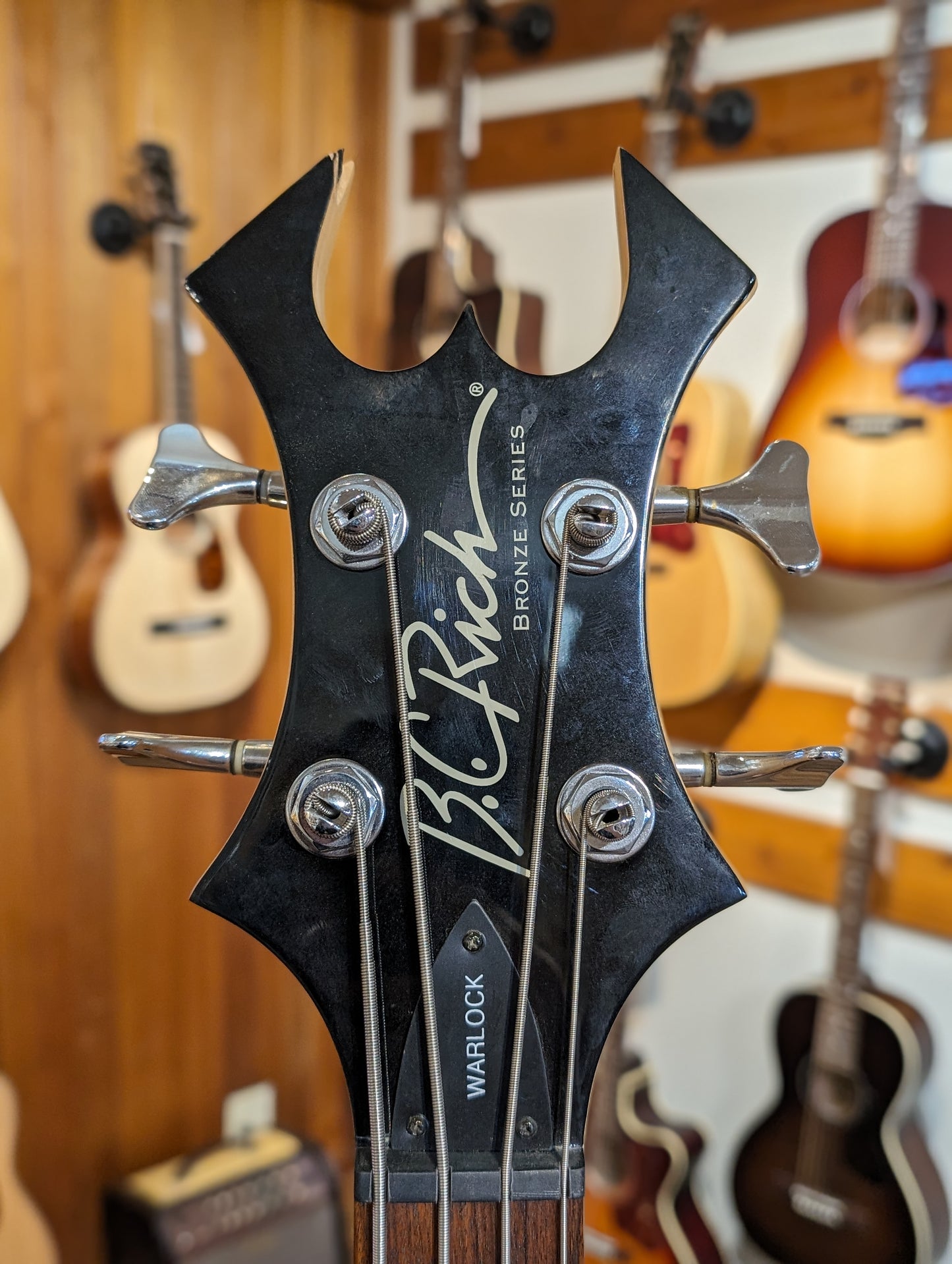 B.C. Rich Bronze Series Warlock Bass - Red (Used)