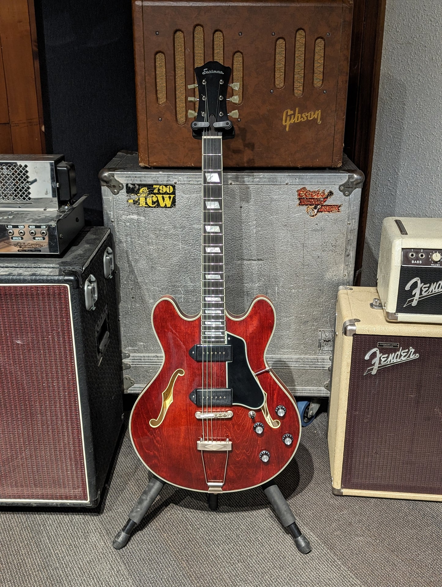 Eastman T64/TV-T Hollow Body Electric Guitar w/Case - Vintage Classic (2023)