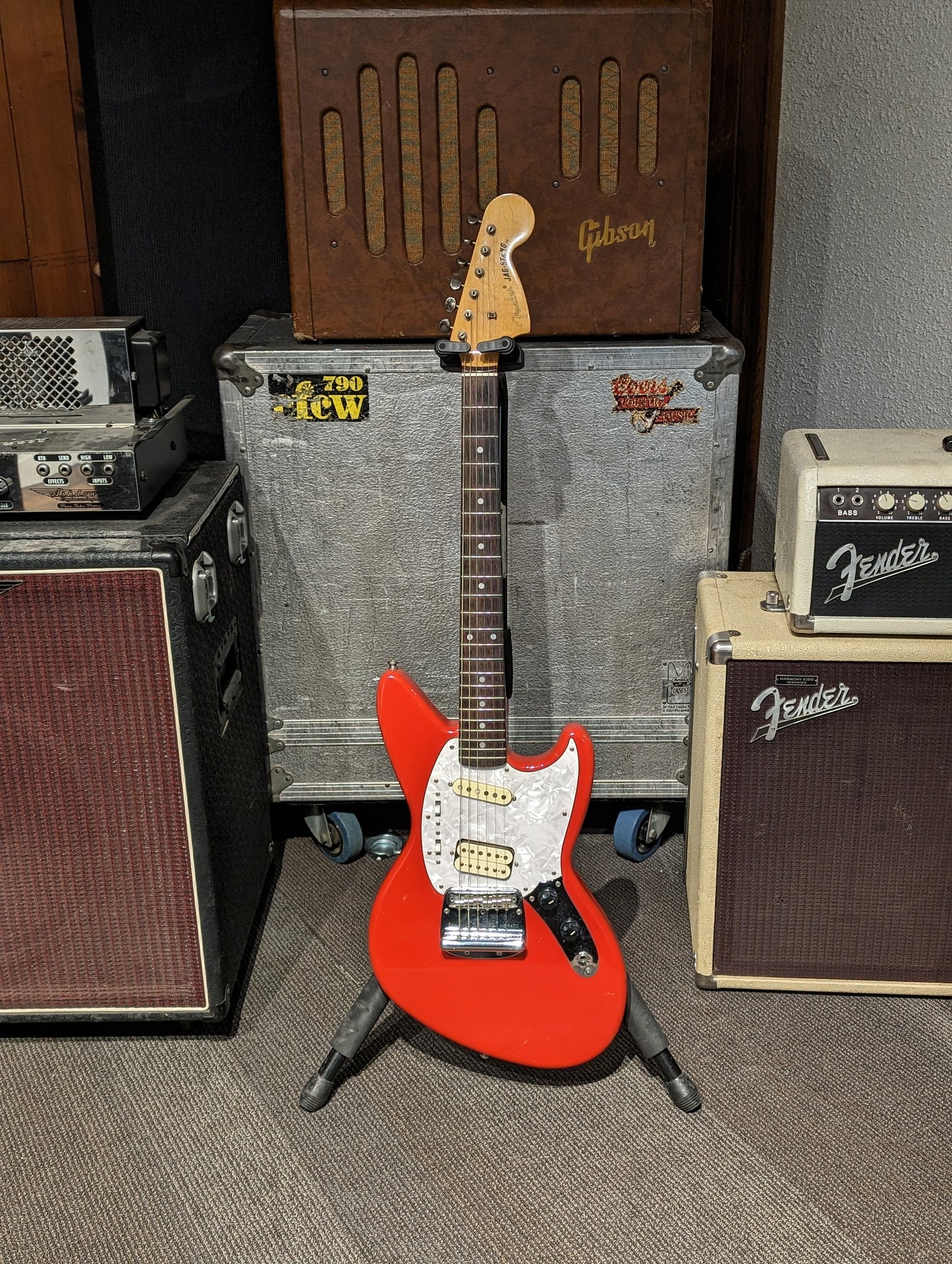 Fender MIJ Kurt Cobain Jag-Stang w/Case - Fiesta Red (1996)