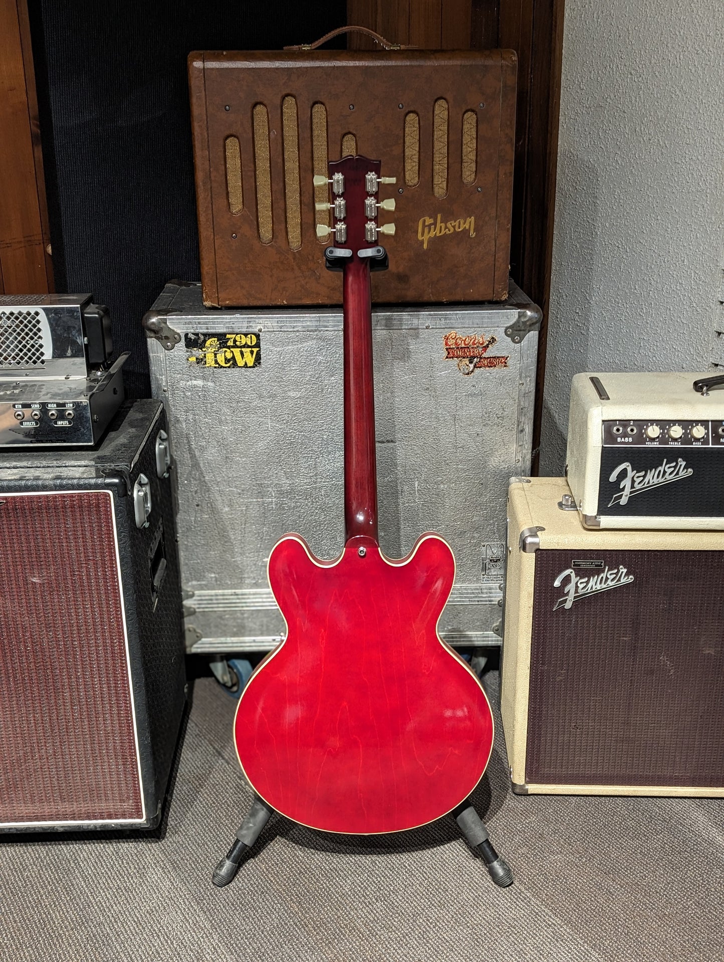 Gibson Dot ES-335 Semi-Hollow Electric Guitar w/Case - Satin Red (2005)