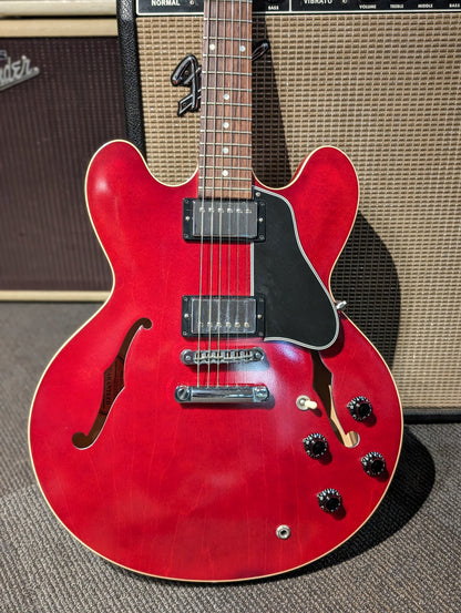 Gibson Dot ES-335 Semi-Hollow Electric Guitar w/Case - Satin Red (2005)