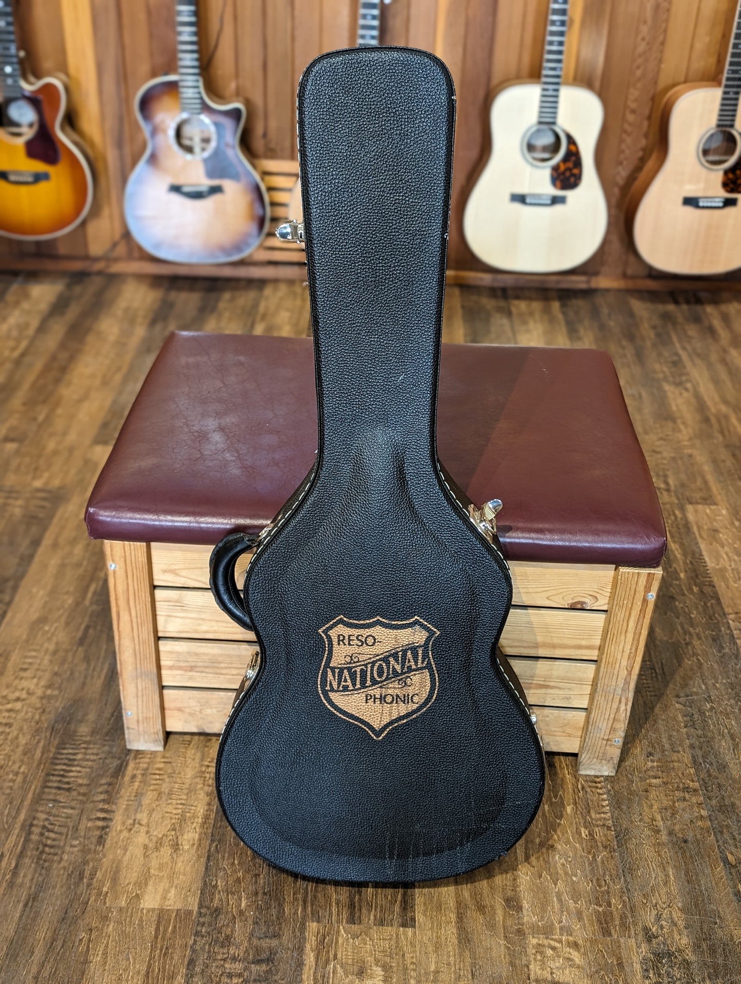 National NRP Steel Resonator Guitar w/Case - Green (2010)