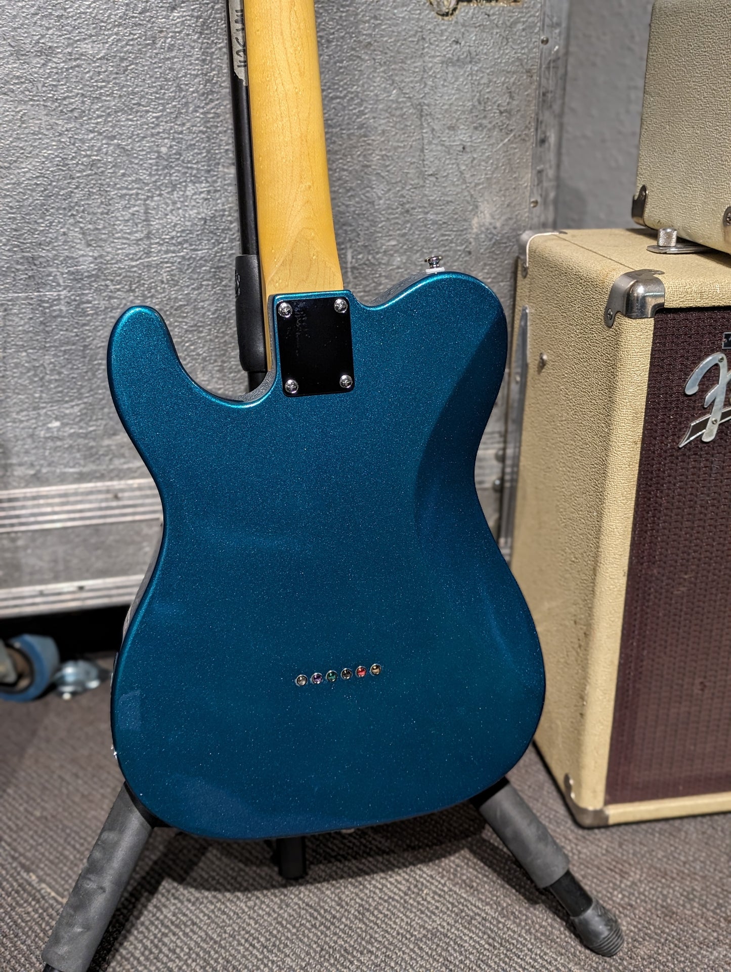 G&L Tribute ASAT Classic Electric Guitar - Emerald Blue Metallic