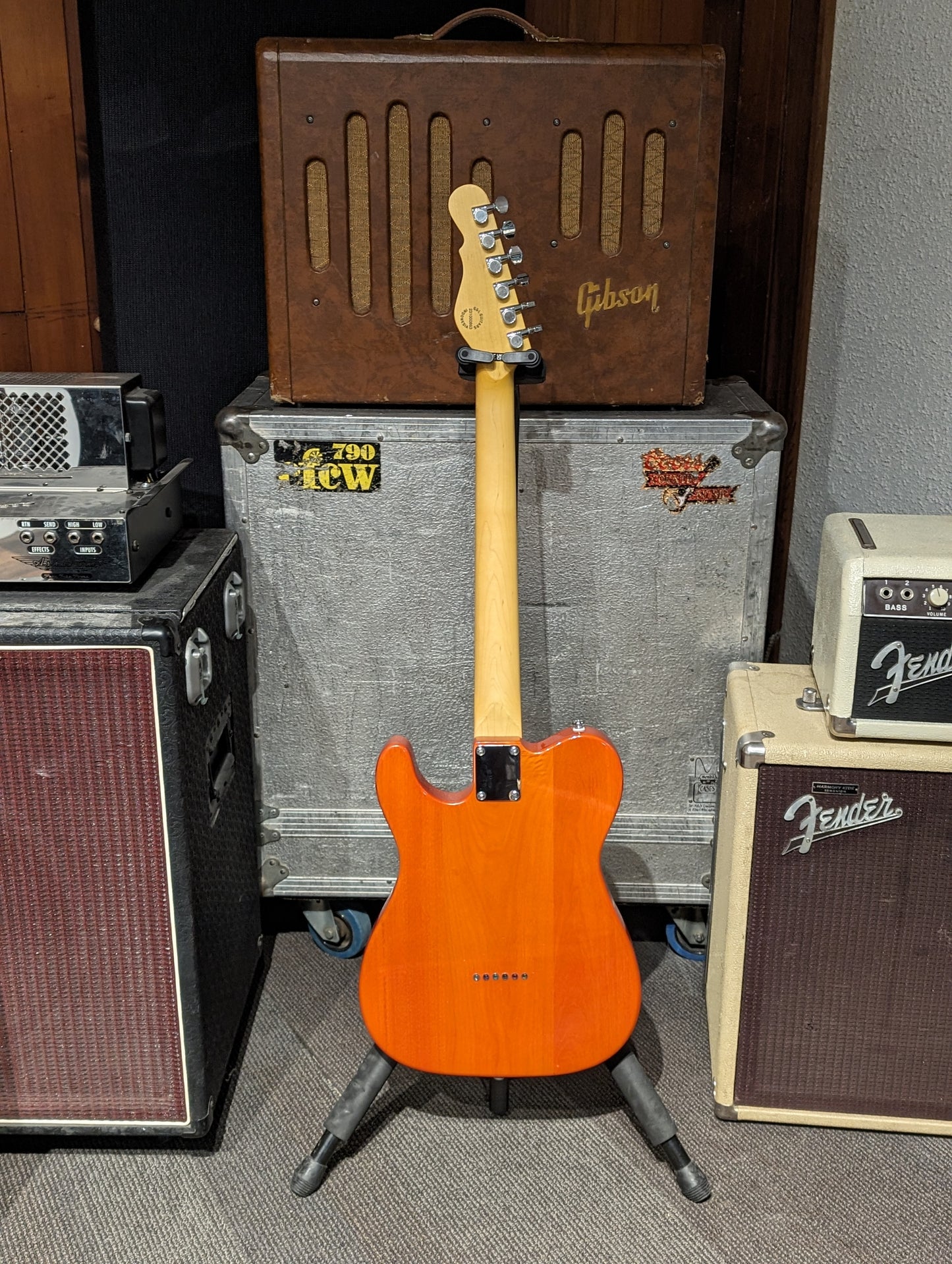 G&L Tribute ASAT Classic Bluesboy Semi-Hollow Electric Guitar - Clear Orange