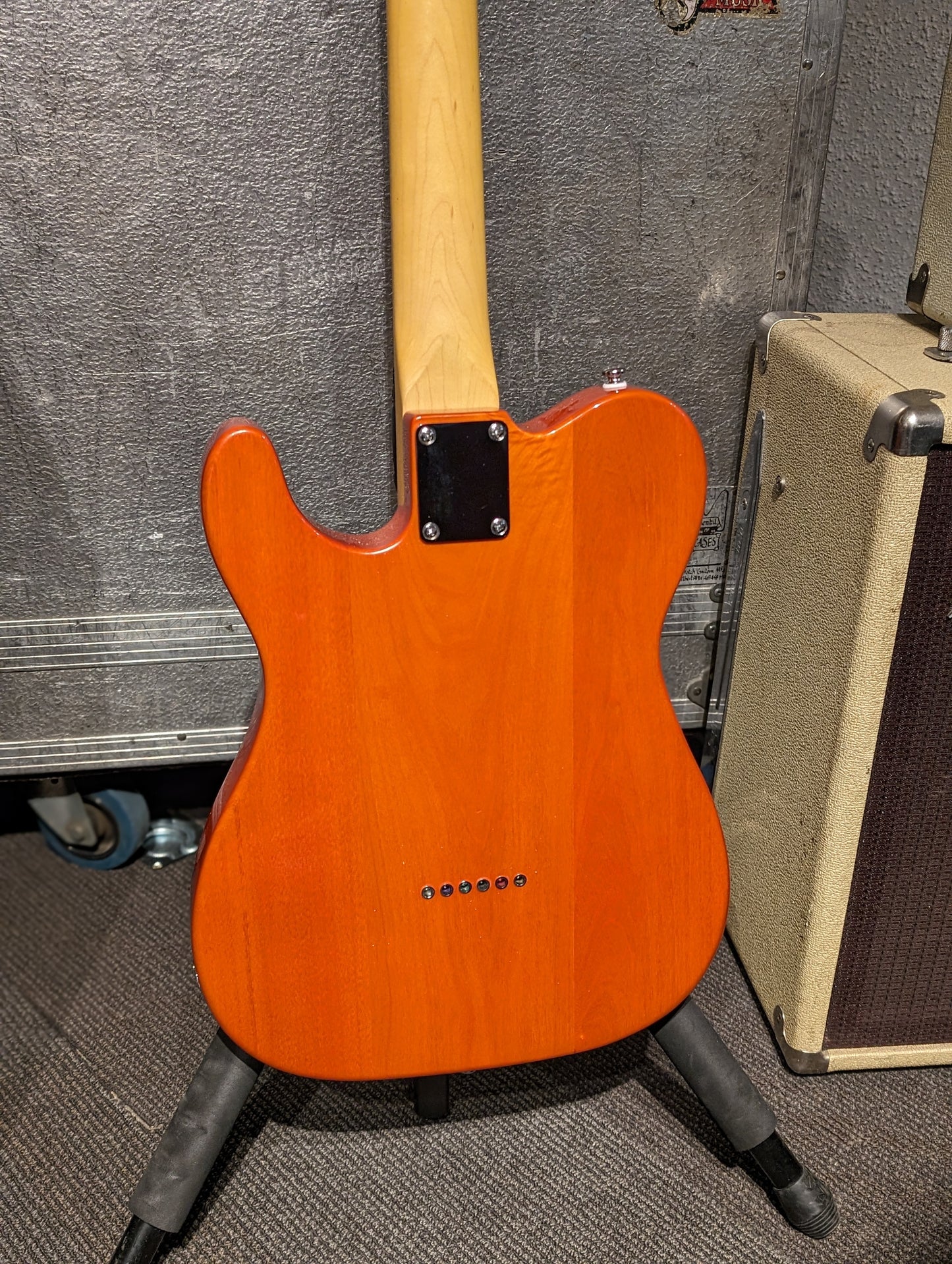 G&L Tribute ASAT Classic Bluesboy Semi-Hollow Electric Guitar - Clear Orange