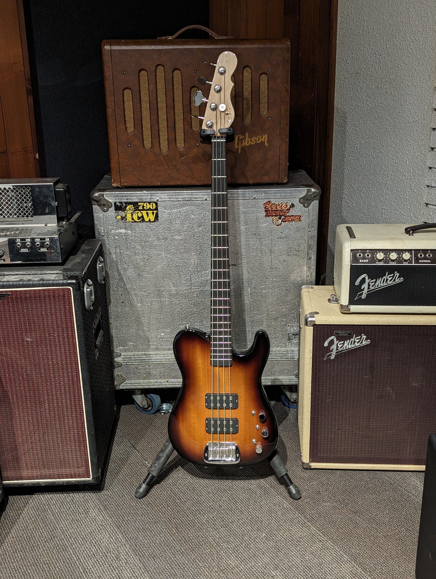 G&L Build to Order 4-String ASAT Bass Guitar w/Gig Bag - Tobacco Sunburst