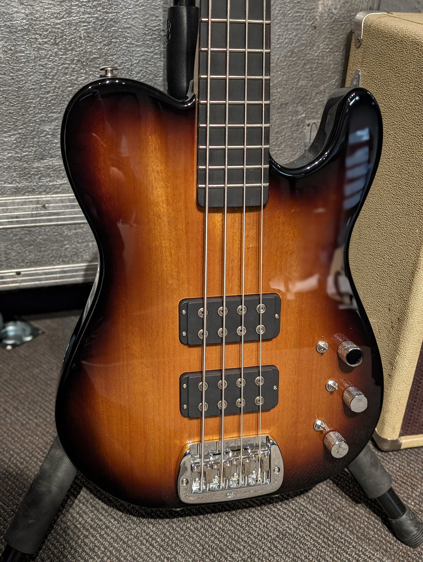G&L Build to Order 4-String ASAT Bass Guitar w/Gig Bag - Tobacco Sunburst