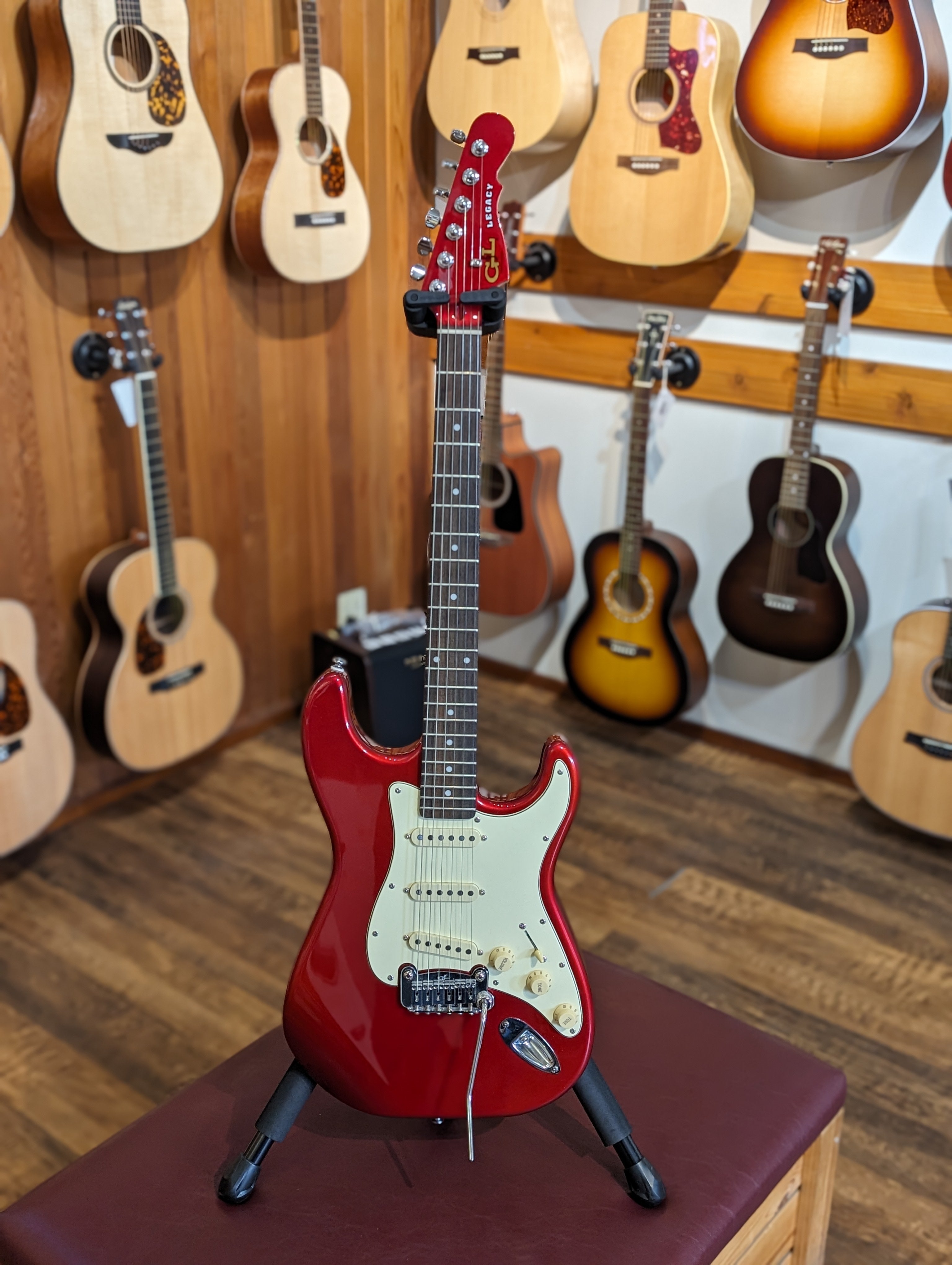 G&L Tribute Legacy Electric Guitar - Candy Apple Red w