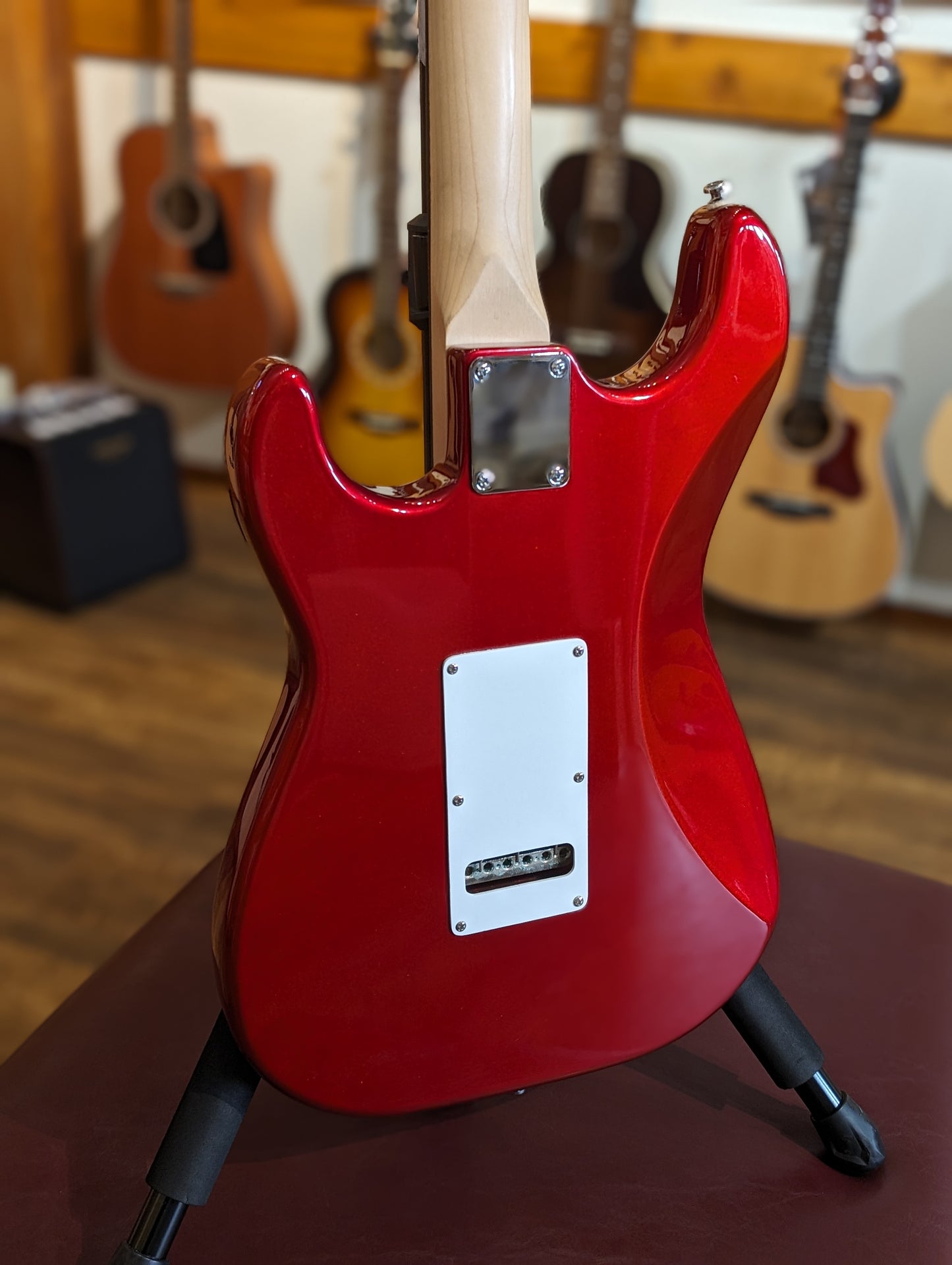 G&L Tribute Legacy Electric Guitar - Candy Apple Red w/Matching Headstock (2015)