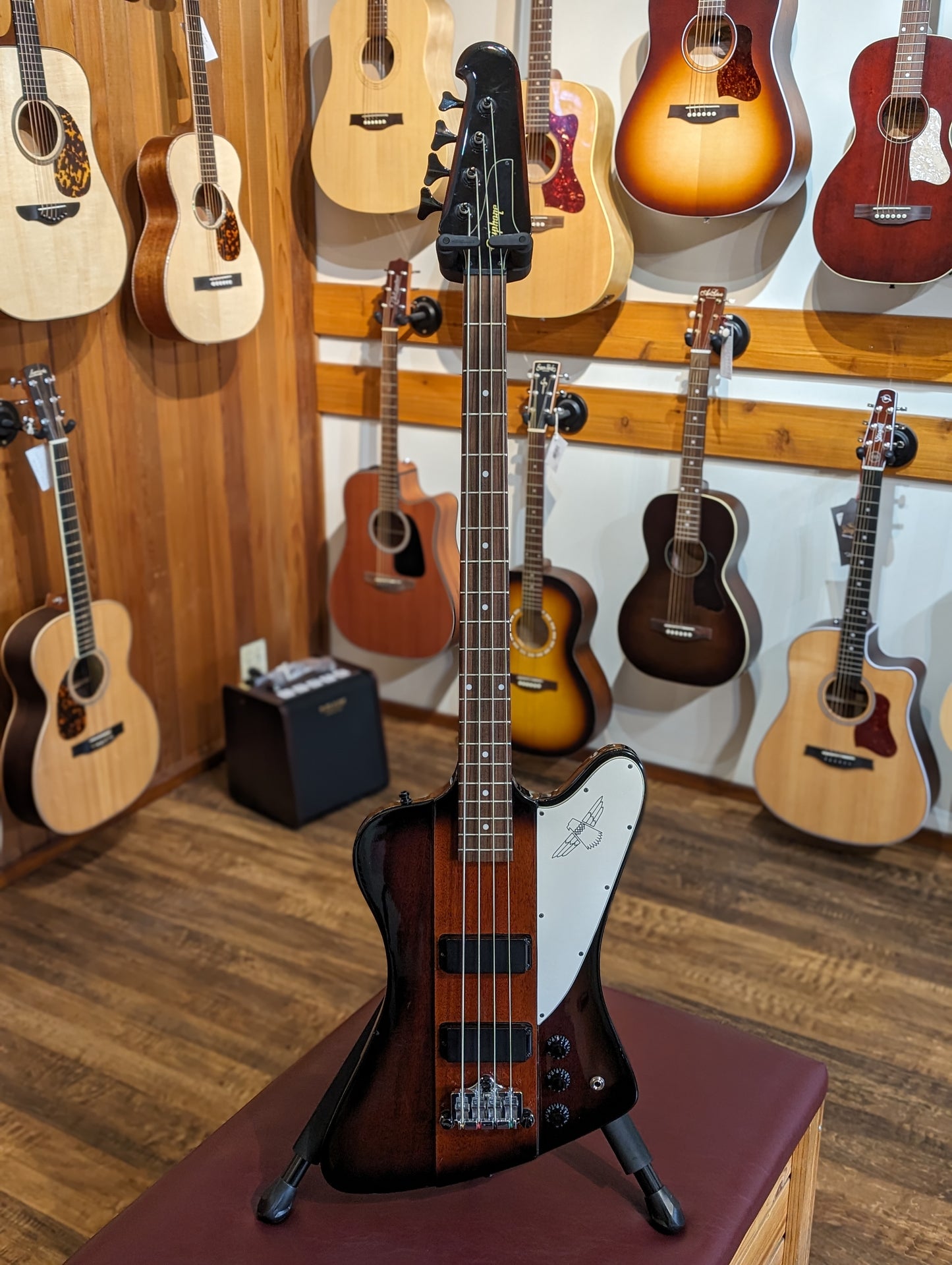 Epiphone Thunderbird IV 4-String Electric Bass Guitar - Vintage Sunburst (2008)