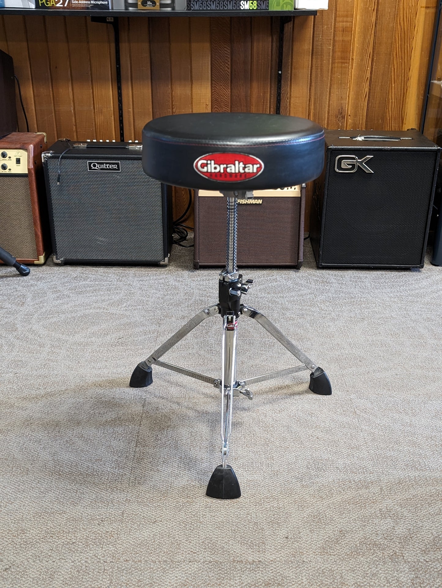 Gibraltar 9000 Series Heavy Duty Double Braced Drum Throne (Used)