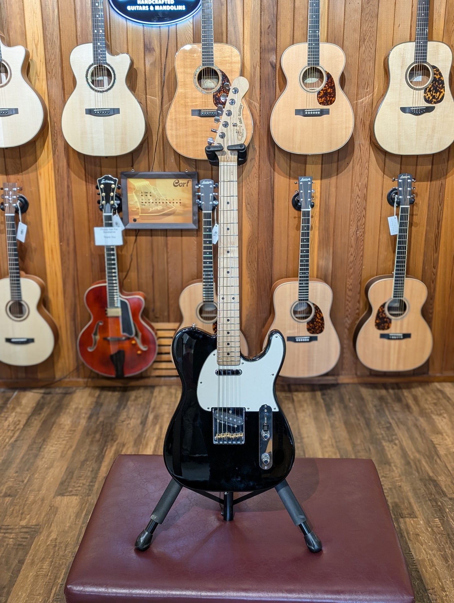 G&L USA Build to Order ASAT Classic Alnico Electric Guitar w/Case - Jet Black (Serial #CLF2401098)
