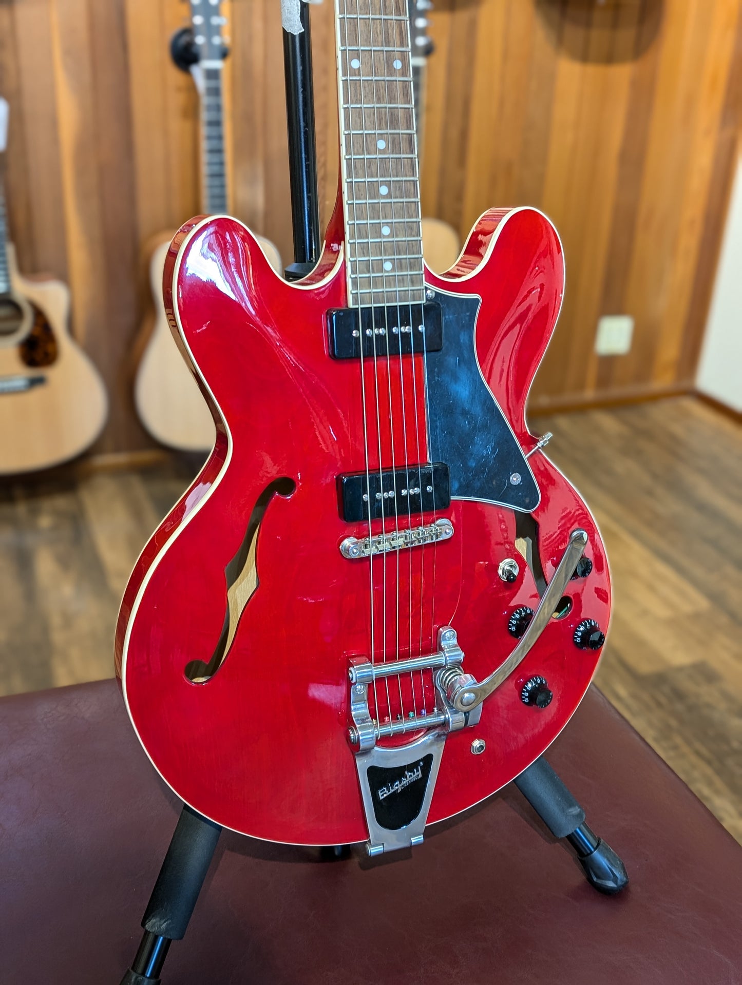 Cort Source BV Semi-Hollow Electric Guitar - Cherry Red (Used)