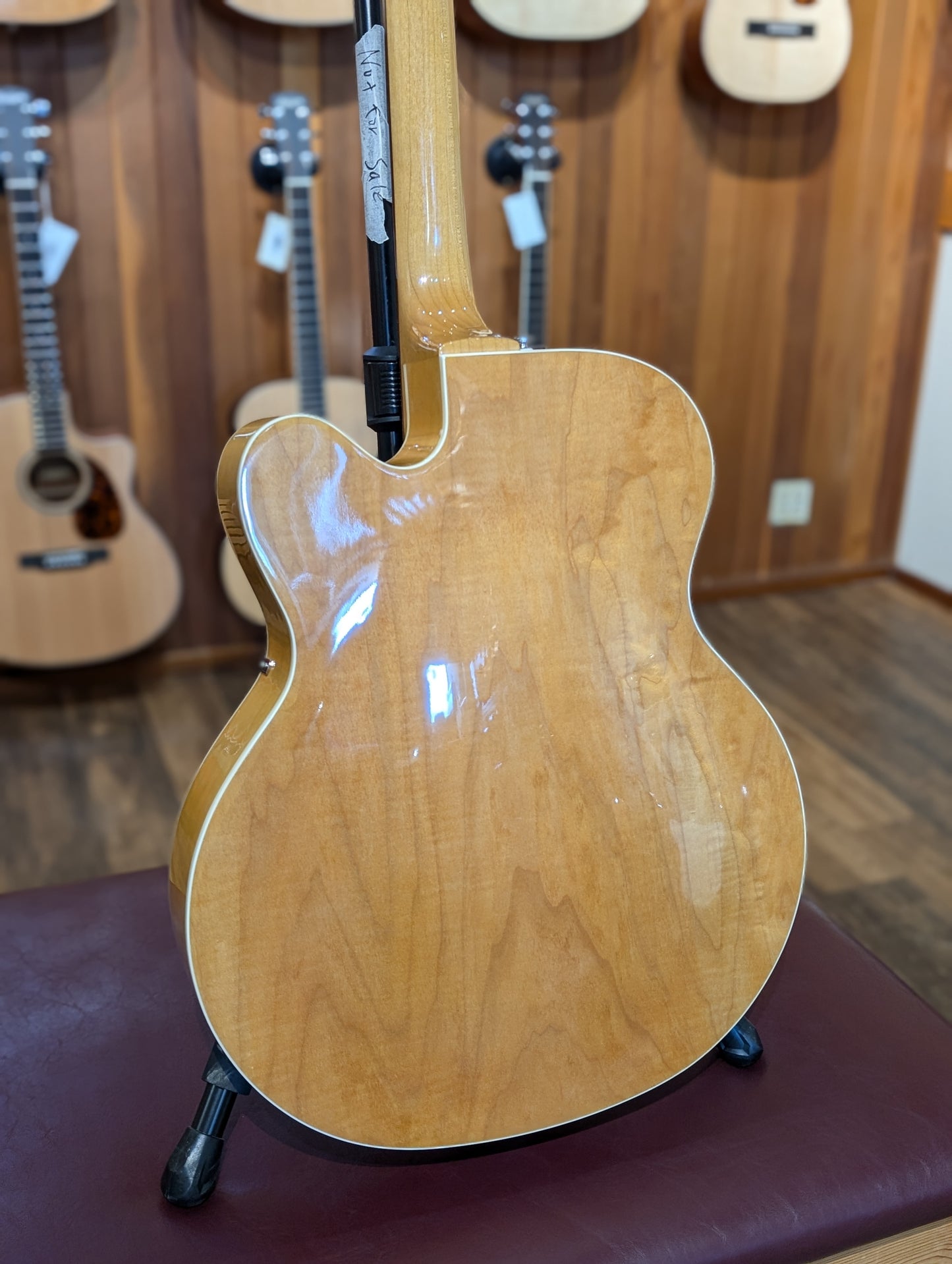 DeArmond X-155 Electric Archtop Guitar w/Case - Blonde (Used)