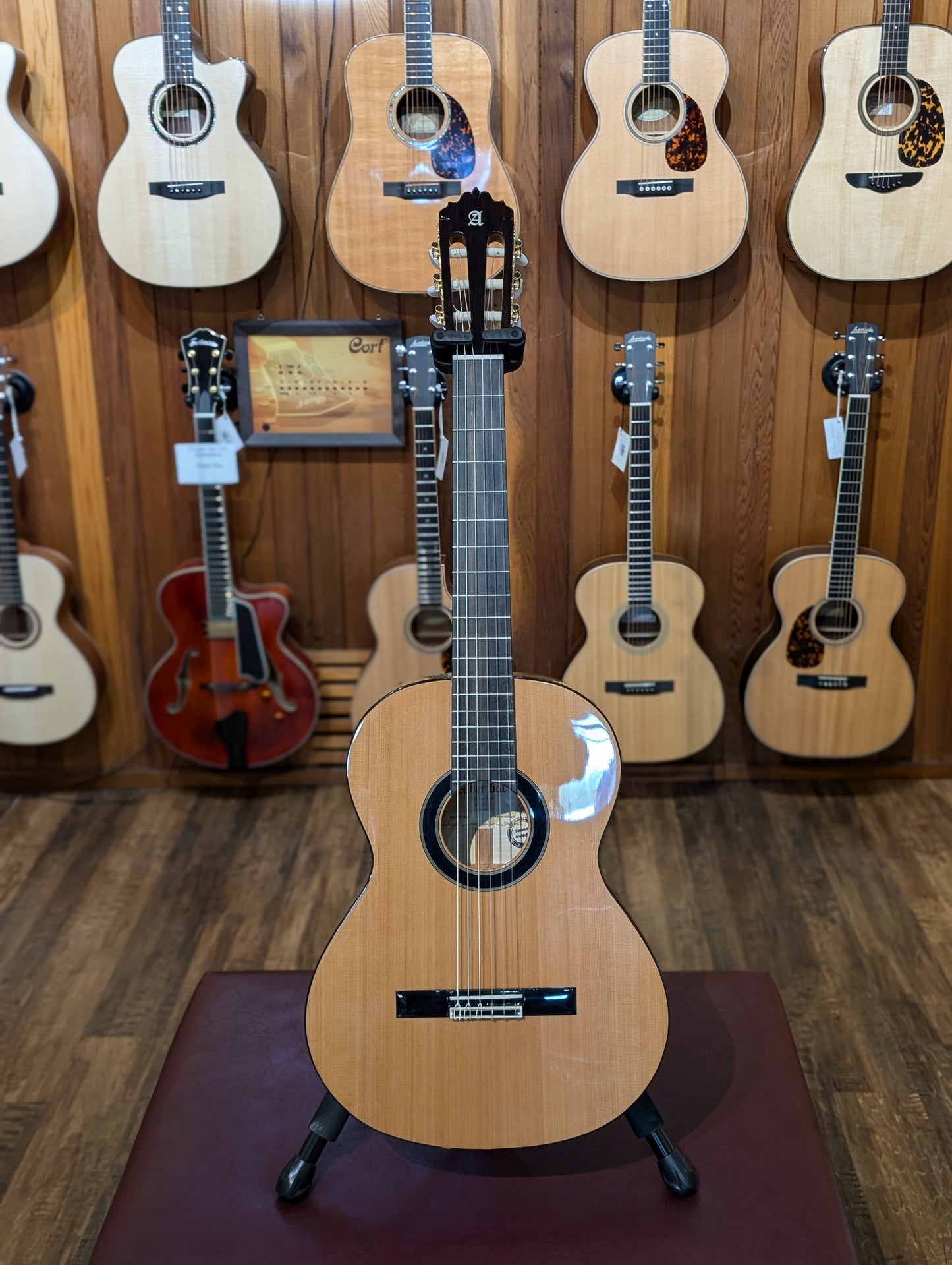 Alhambra 6 White Ebony Classical Guitar w/Gig Bag (Serial #mDCJpX)