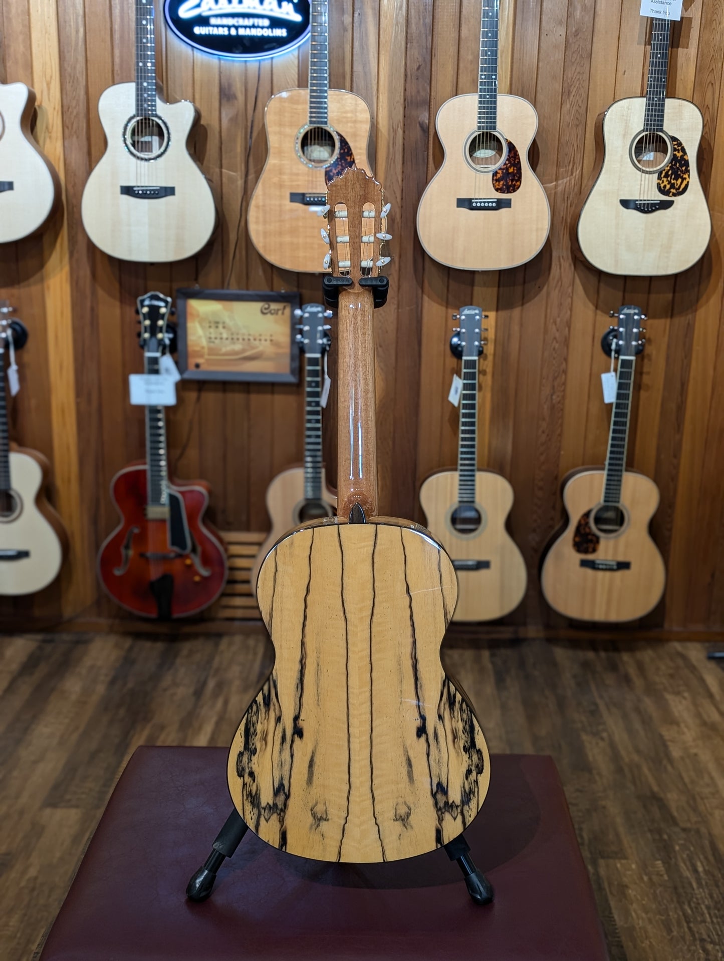 Alhambra 6 White Ebony Classical Guitar w/Gig Bag (Serial #mDCJpX)
