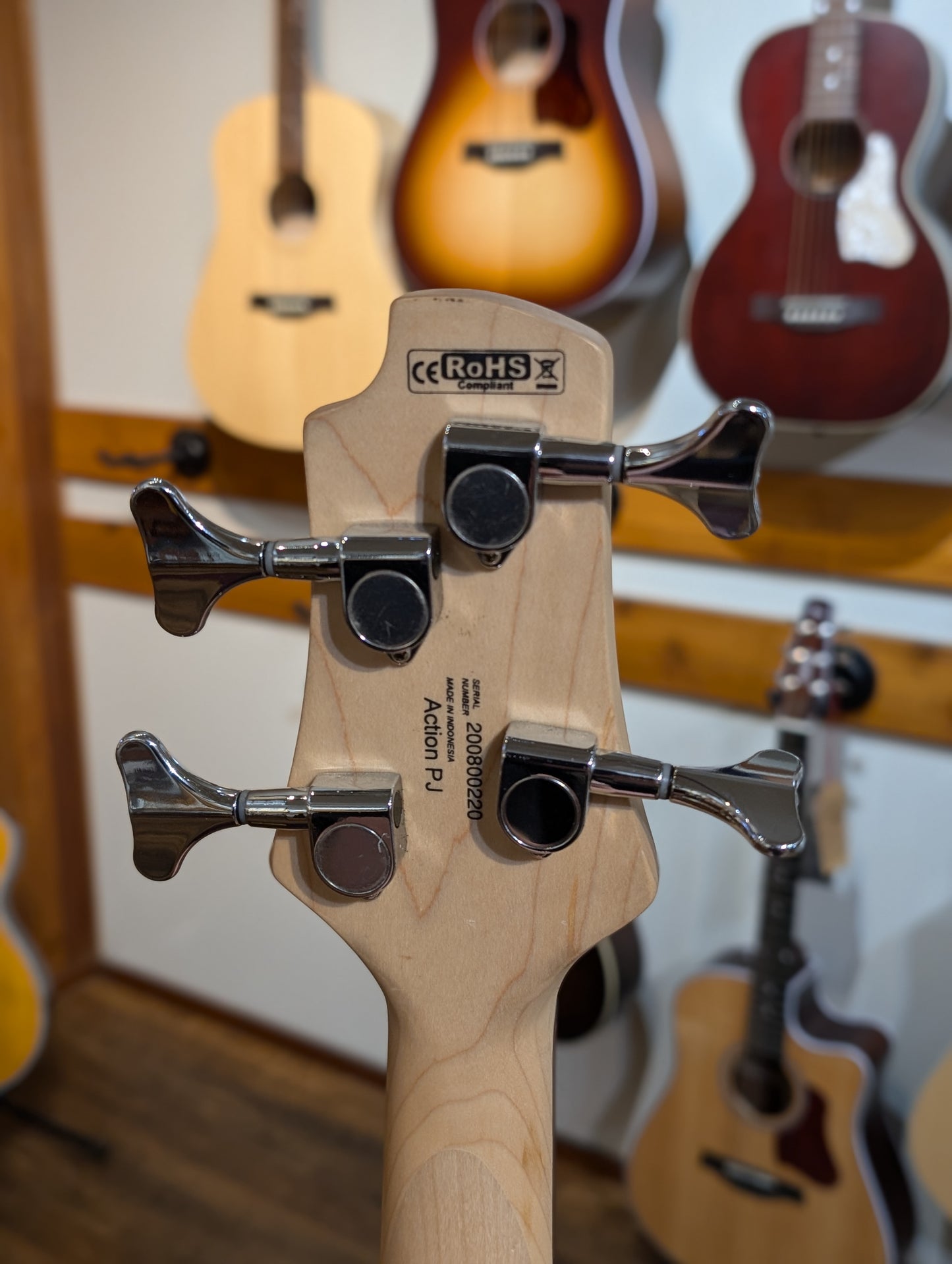 Cort Action PJ Electric Bass Guitar - Open Pore Walnut (Used)