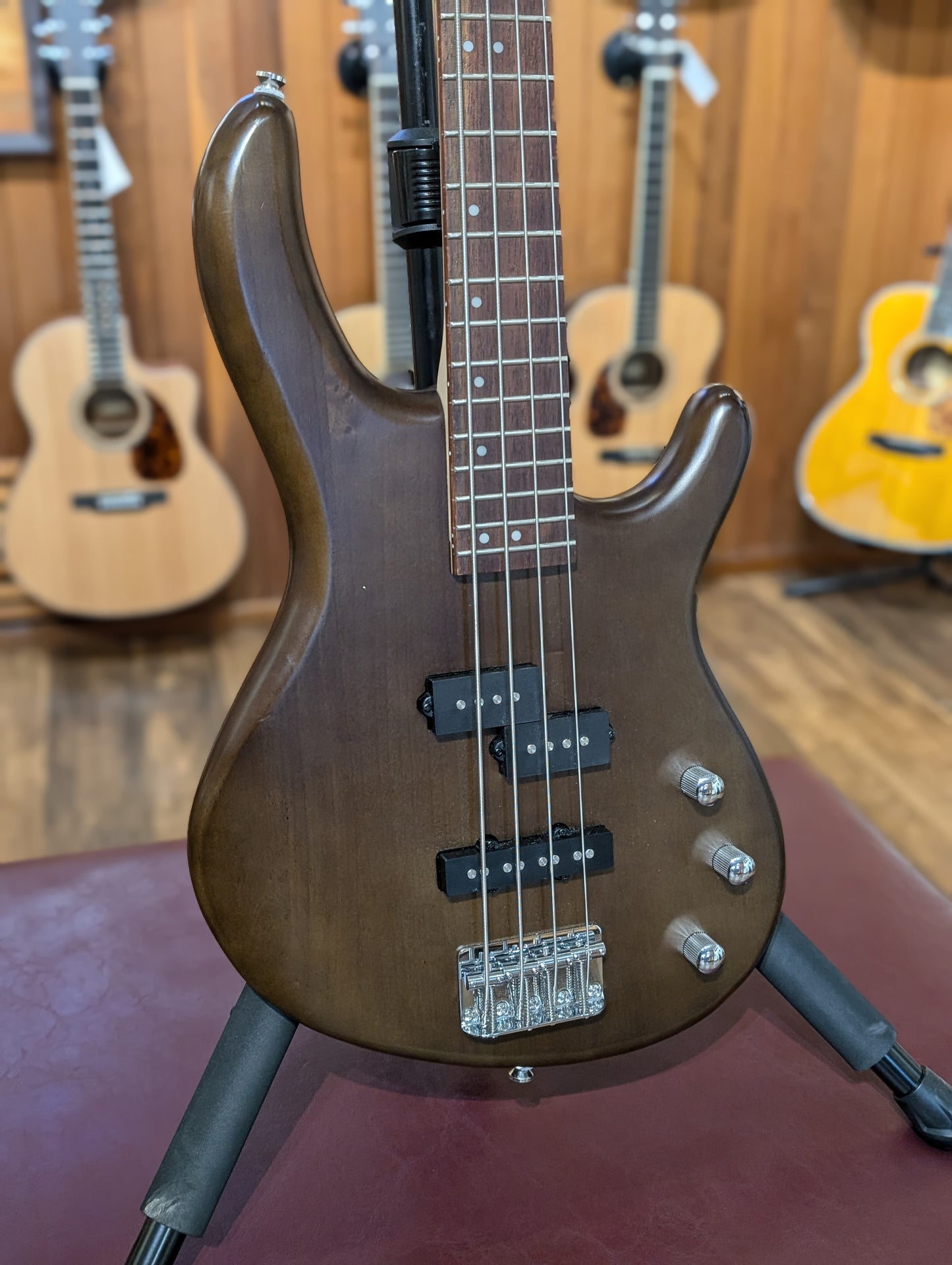 Cort Action PJ Electric Bass Guitar - Open Pore Walnut (Used)