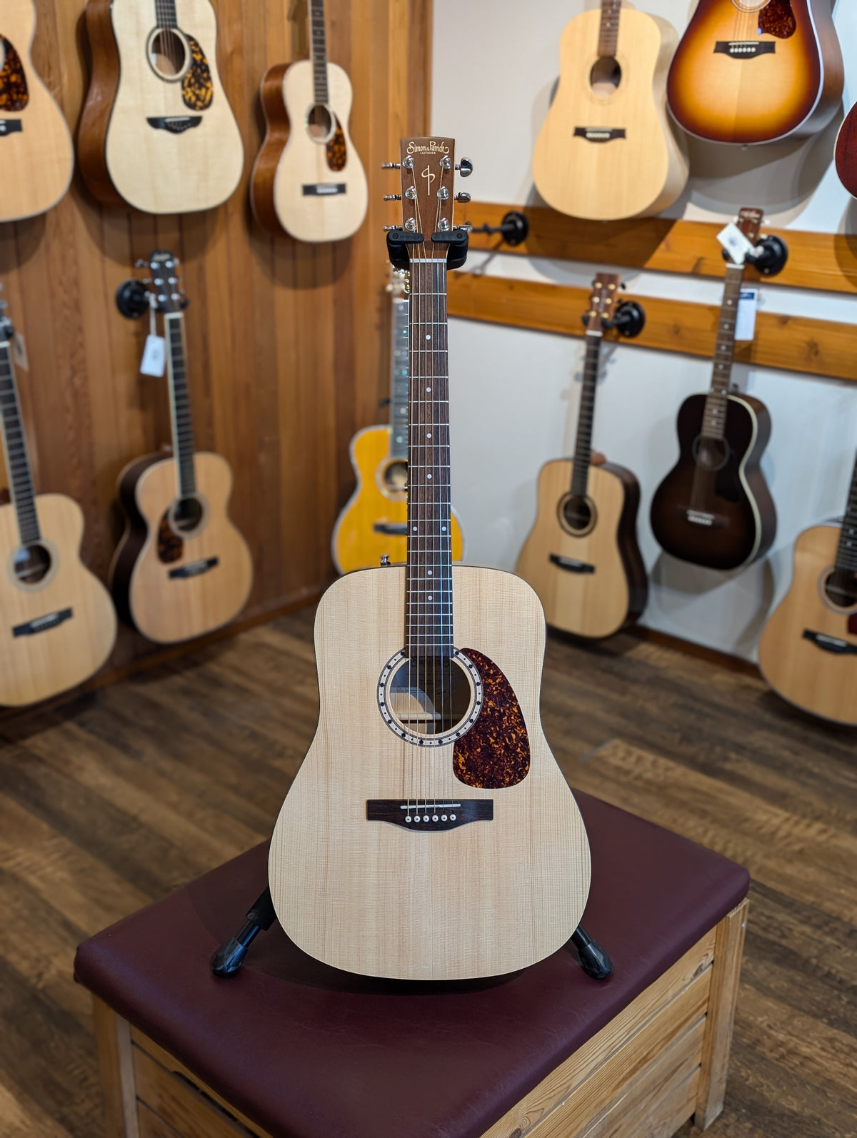 Simon & Patrick Woodland Spruce Dreadnought Acoustic Guitar (Used)