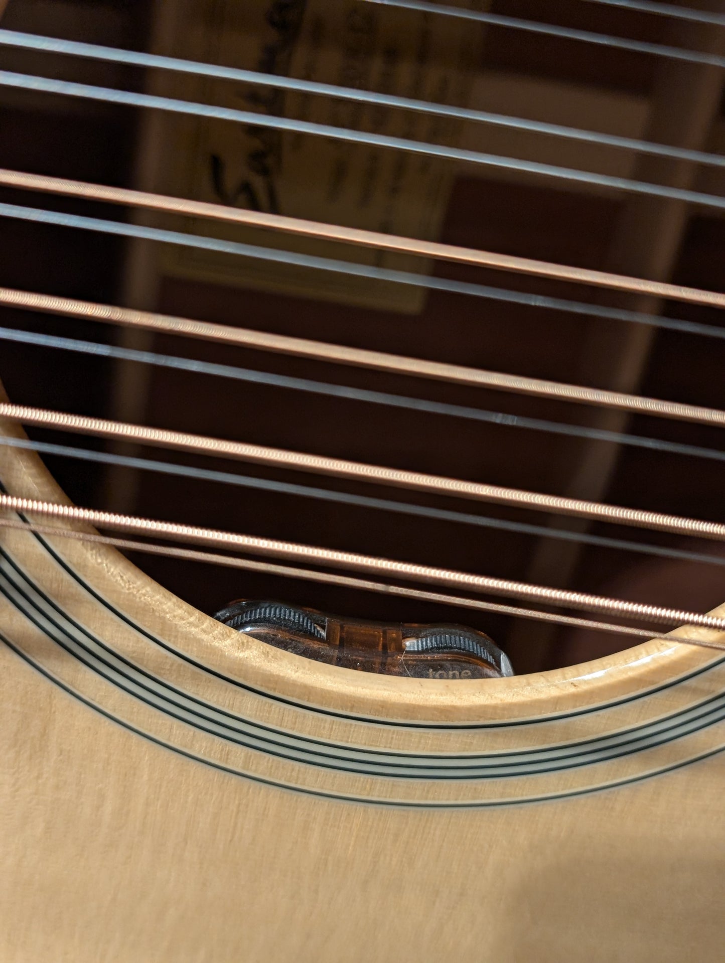 Eastman AC330E 12-String Jumbo Acoustic/Electric Guitar w/Case - Natural (Serial #M2411448)