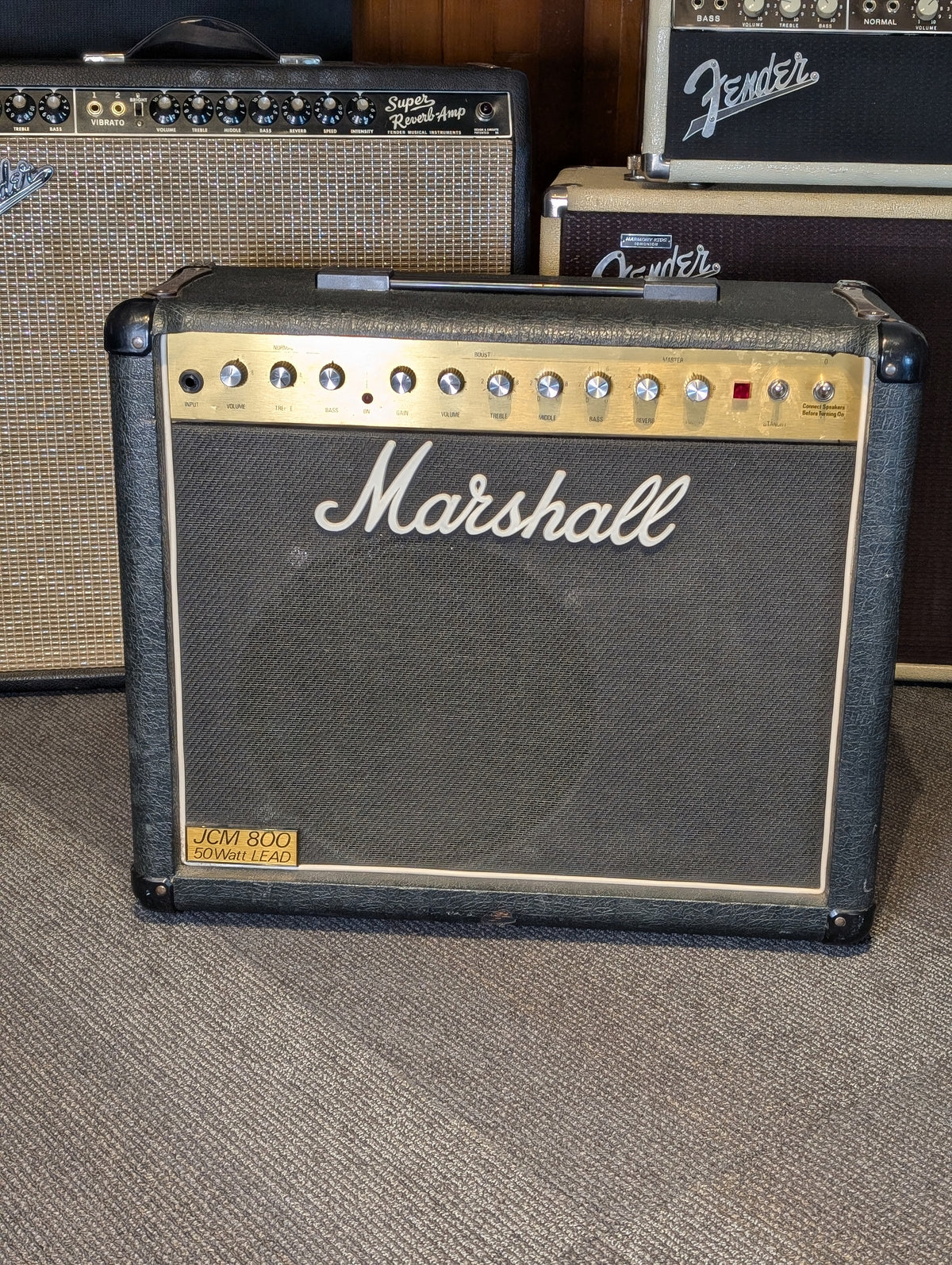 Marshall 4210 JCM800 50w 1x12" Combo Amp w/Cover (1984)
