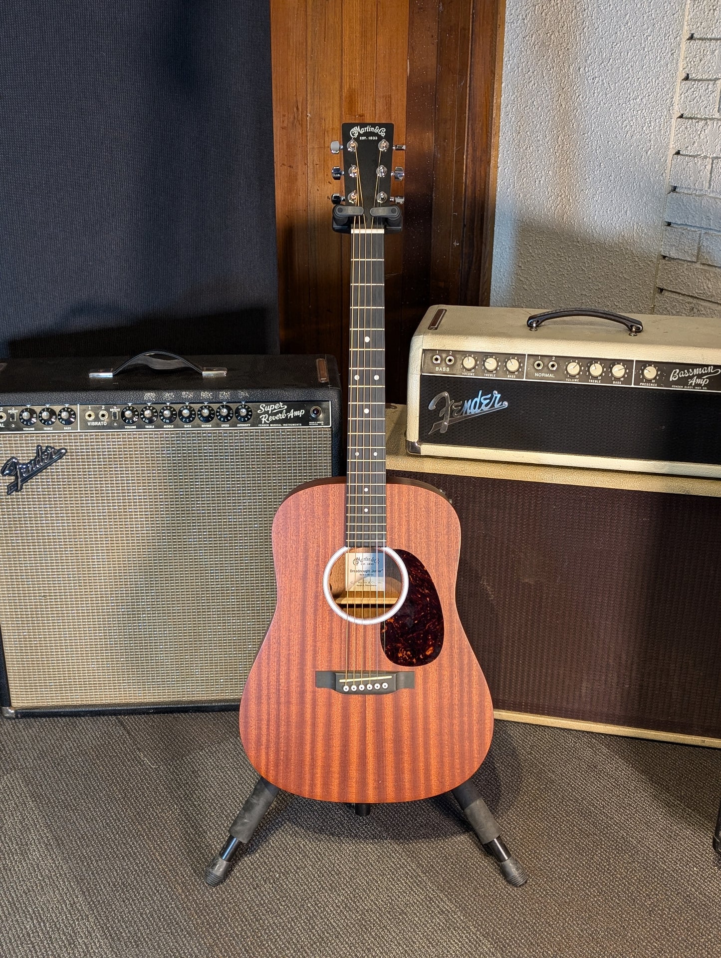 Martin Dreadnought Jr. Acoustic/Electric Guitar w/Bag (2020)