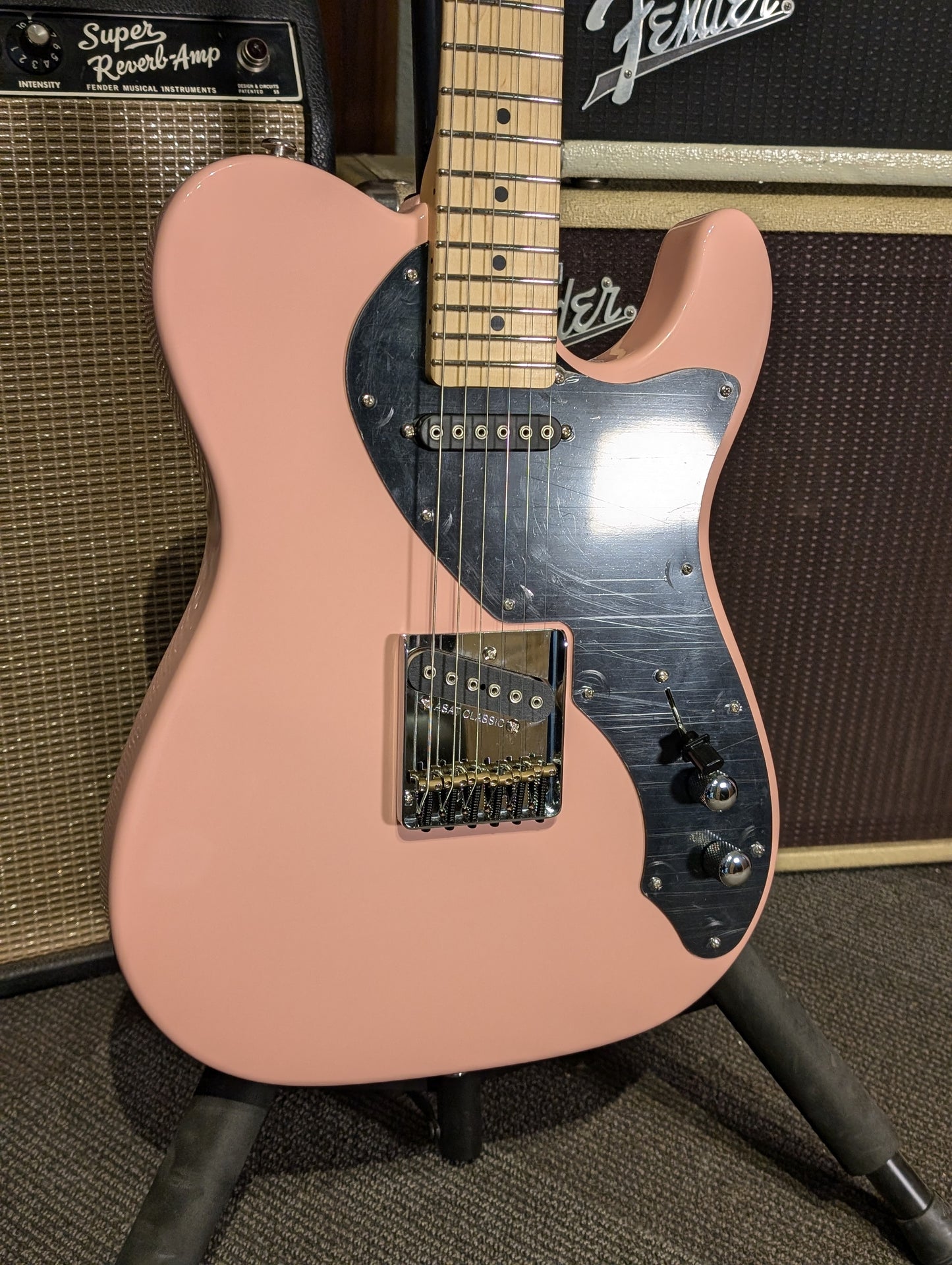 G&L Limited Edition ASAT Classic Summer Series Electric Guitar w/Gig Bag - Shell Pink (Serial #CLF2407090)