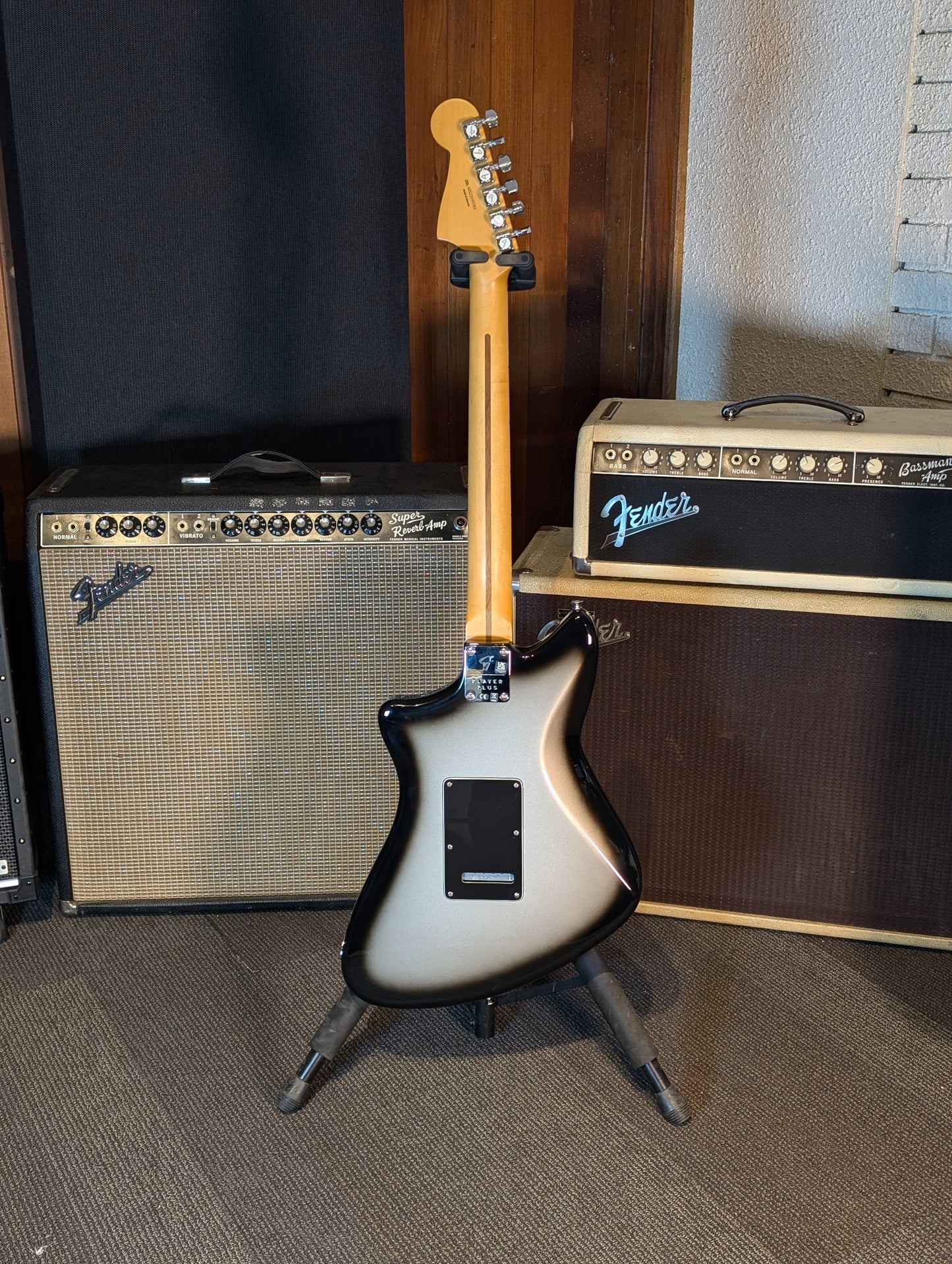 Fender Player Plus Meteora HH Electric Guitar w/Gig Bag - Silverburst (2022)