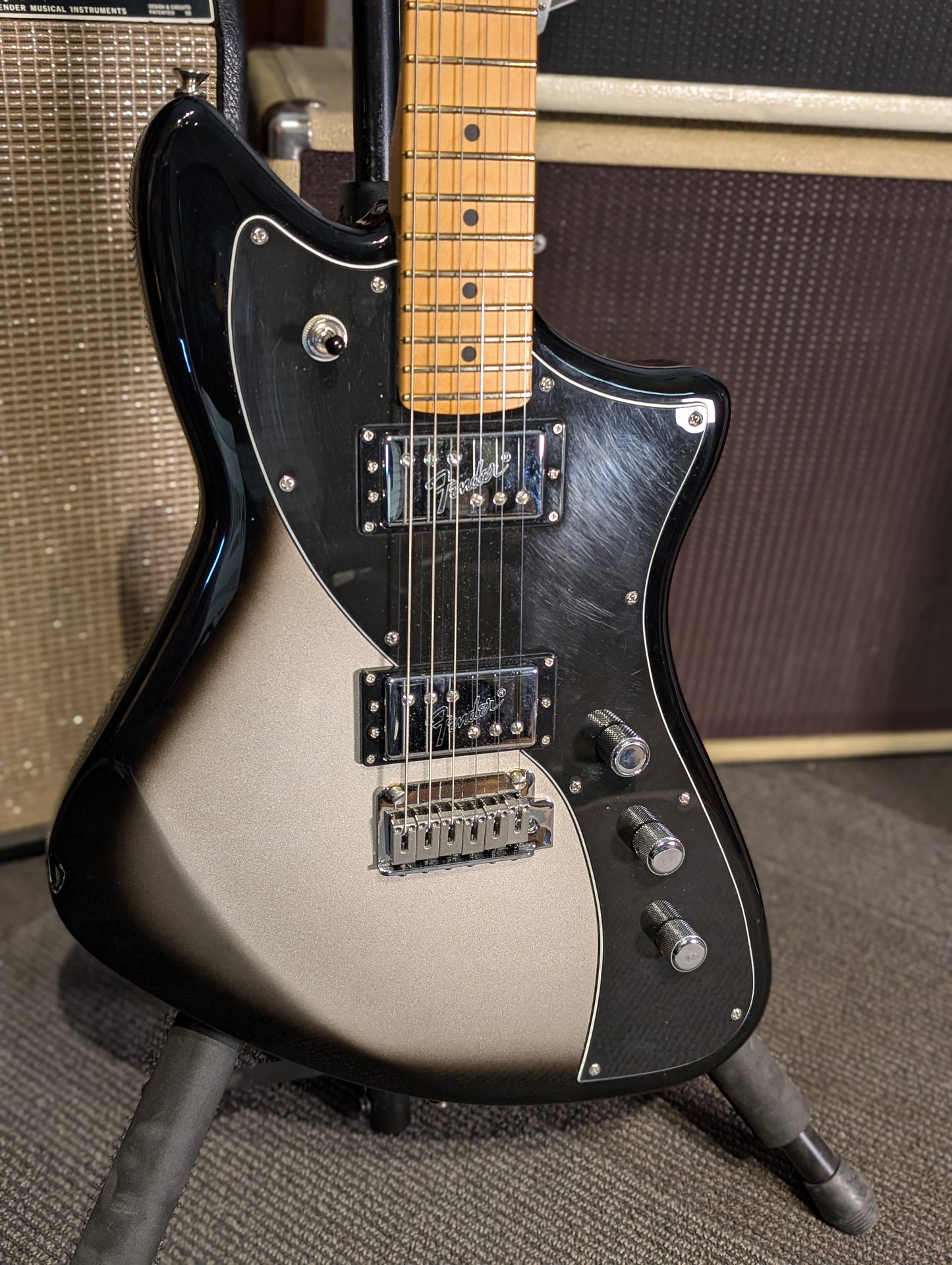 Fender Player Plus Meteora HH Electric Guitar w/Gig Bag - Silverburst (2022)