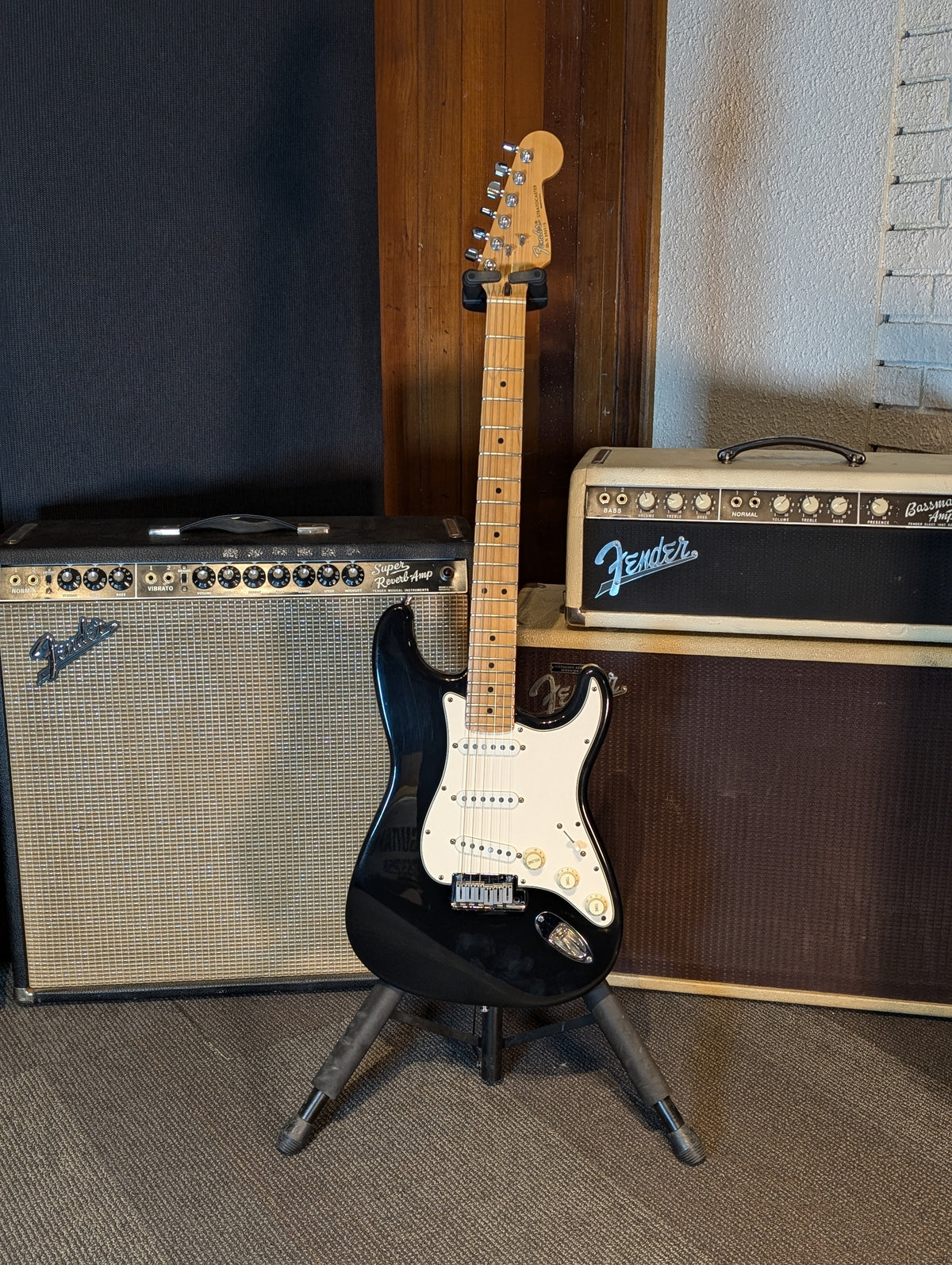 Fender American Standard Stratocaster w/Case - Black (1999)