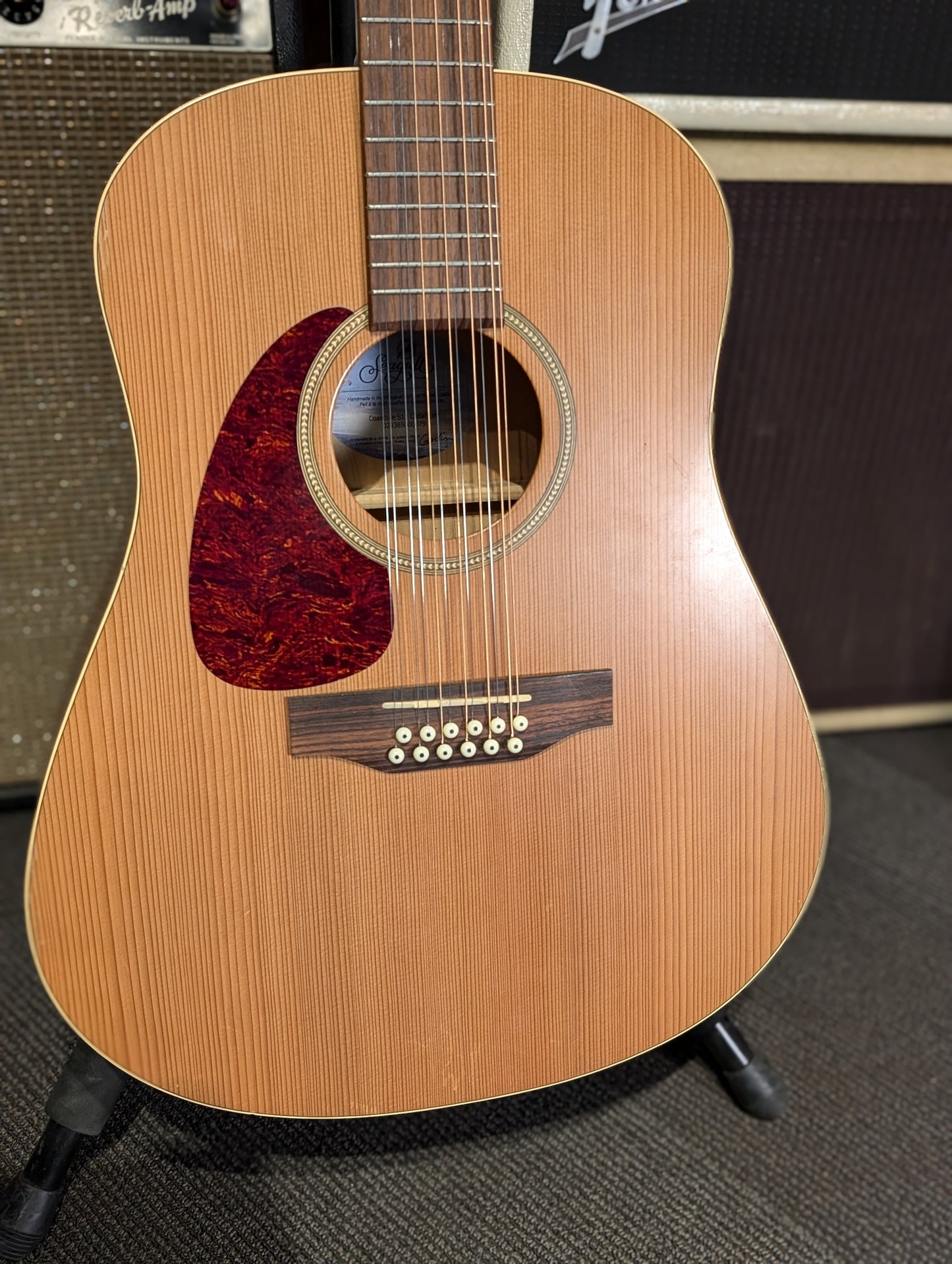 Seagull Coastline S12 Cedar 12-String Left Handed Acoustic Guitar w/Gig Bag (Used)